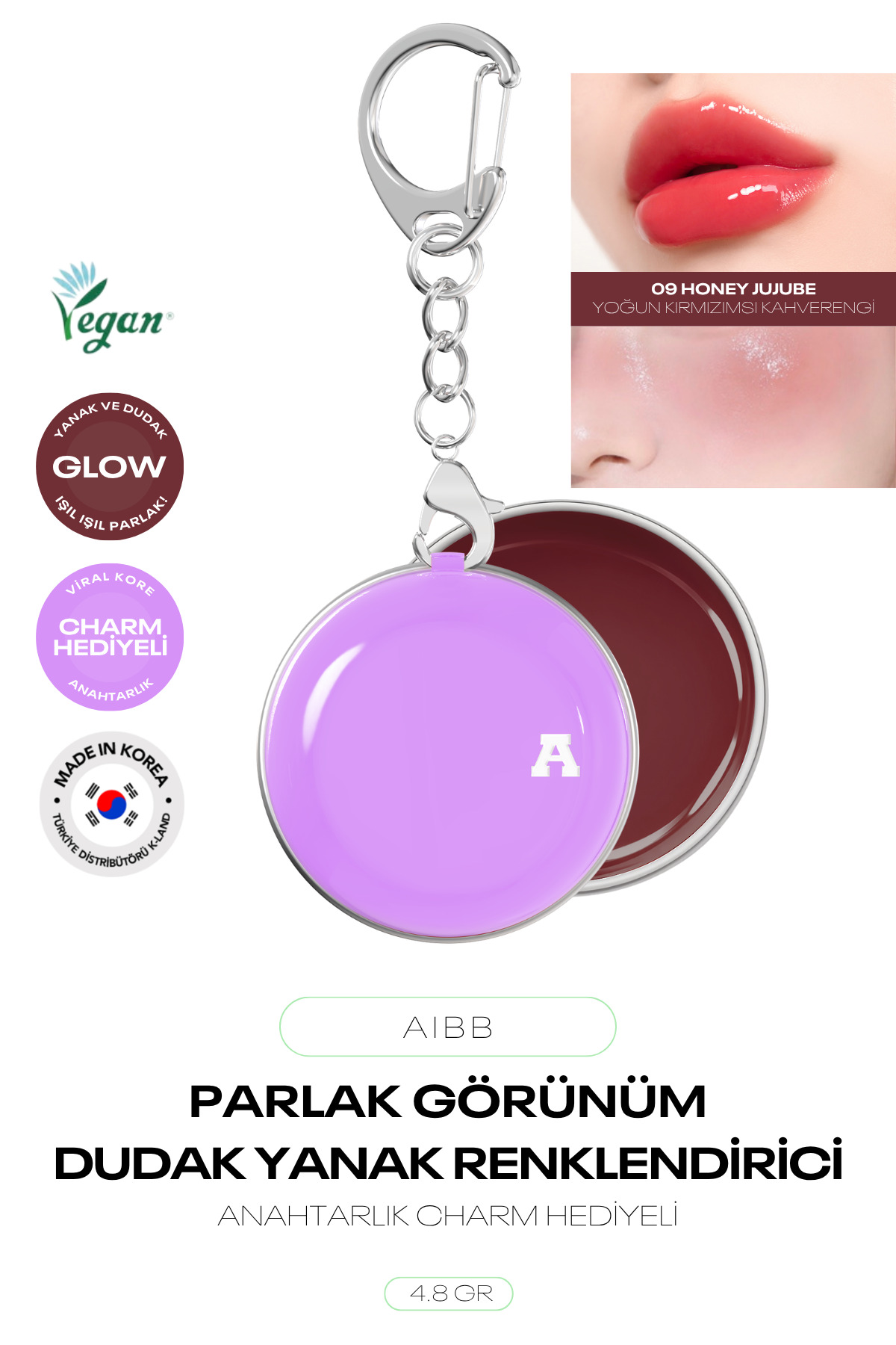 Parlak Görünüm Sağlayan Dudak Ve Yanak Renklendirici Glow Tin Pot — صورتی AIBB_GLOW_TIN_POT