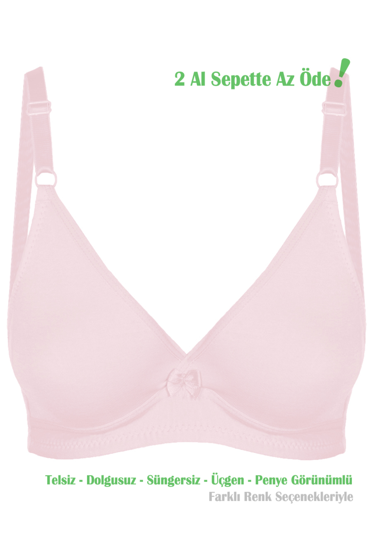Women's Powder Basic Triangle Combed Bra