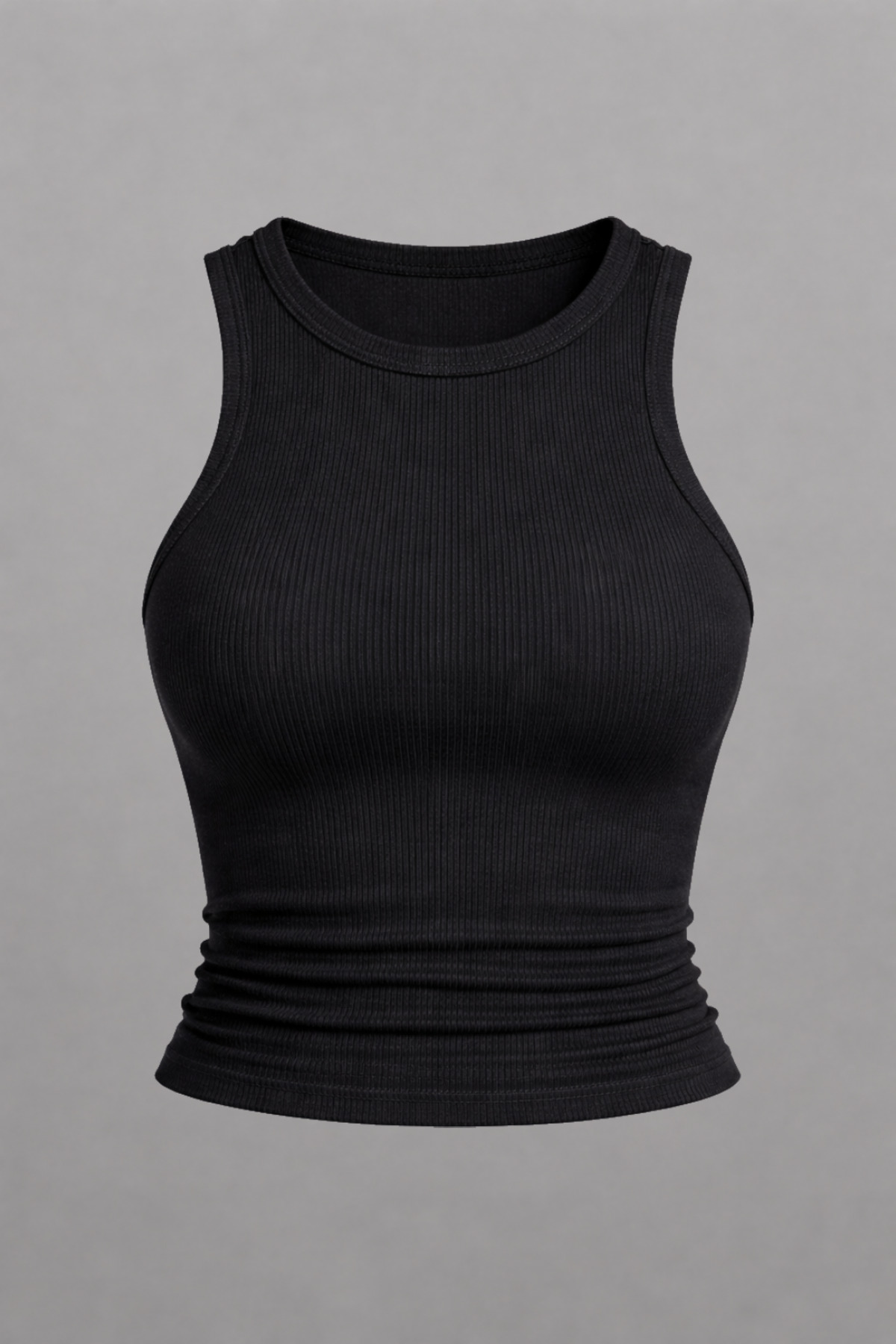 Lenezza  Kadın 3.lü Paket Kaşkorse Kumaş Siyah Beyaz Bordo Geniş Askılı Basıc Crop Top Bluz - Görsel 3