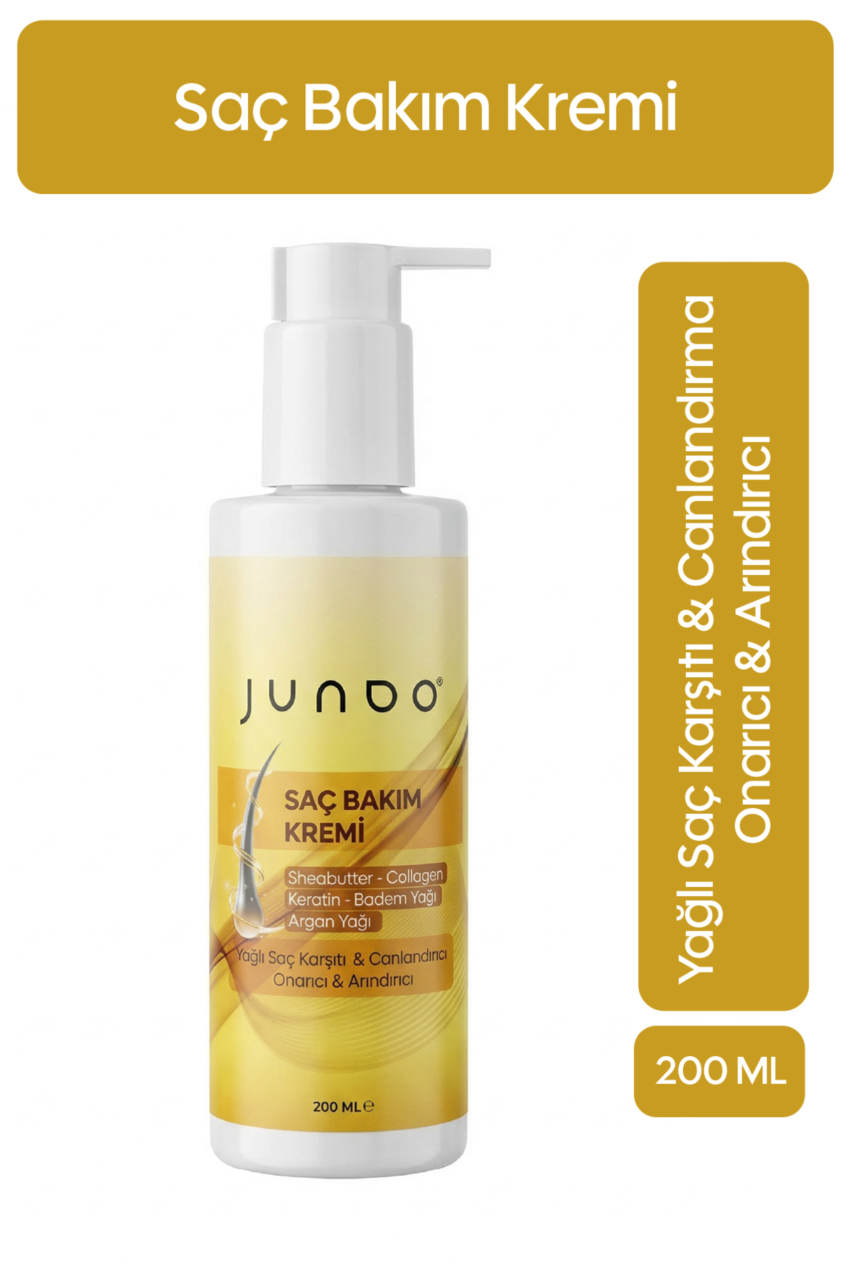 Onarıcı Besleyici Arganyağı & Keratin Saç Bakım Kremi Ve Saç Bakım Maskesi — JND007