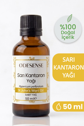 ODESENSE Sarı Kantaron Yağı 50 ml %100 Doğal Ve Saf Cilt Ve Saç Bakım Yağı Be...