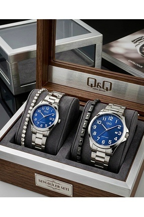Q&Q Takvimli Erkek Kadın Kombin Takım Set Sevgili Kol Saati-SU YOLU VE DOĞAL ...