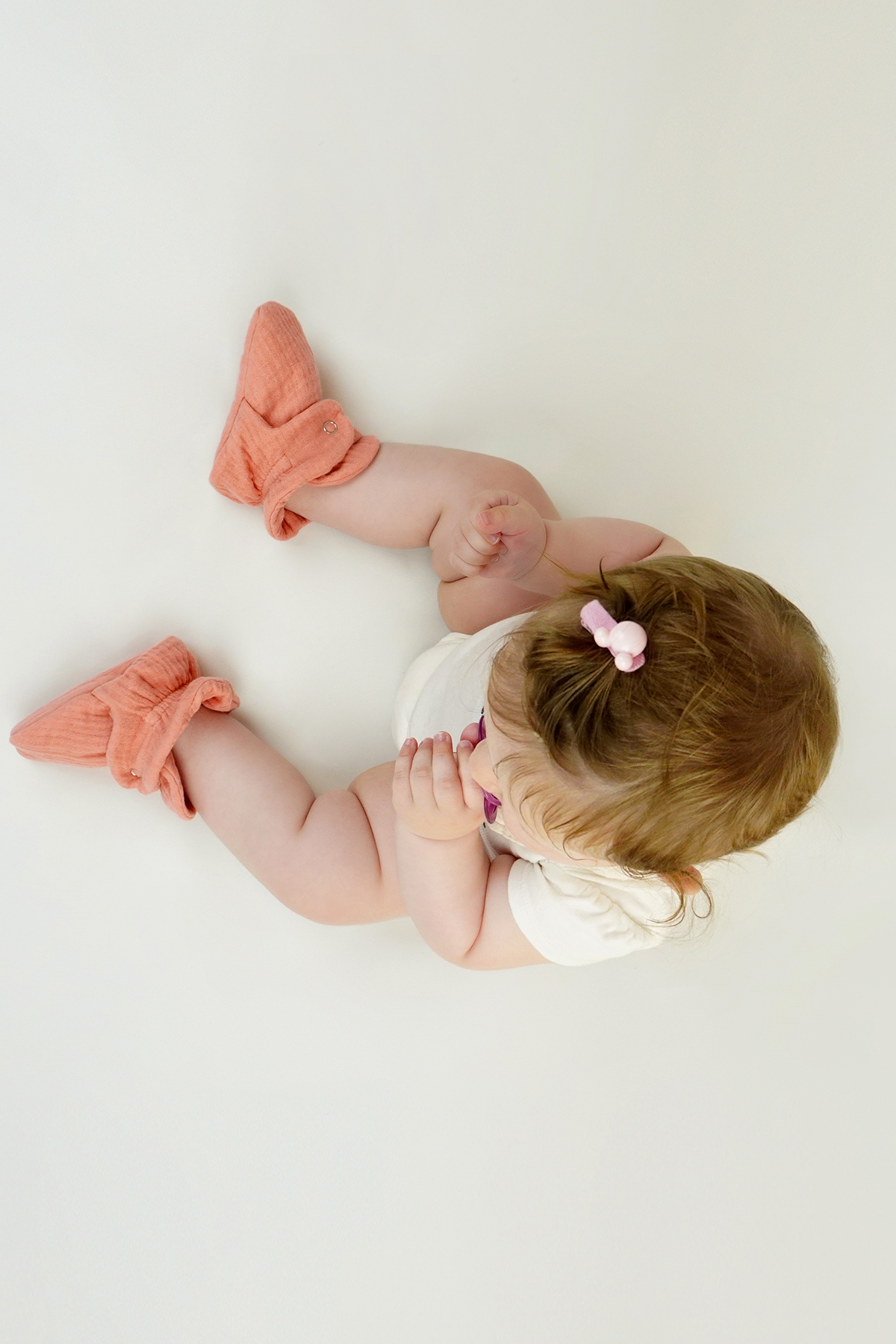 BabyZilla Organik Pamuk Müslin Bebek Patiği, Yenidoğan Yazlık Panduf fotoğrafı 4 (önizleme)