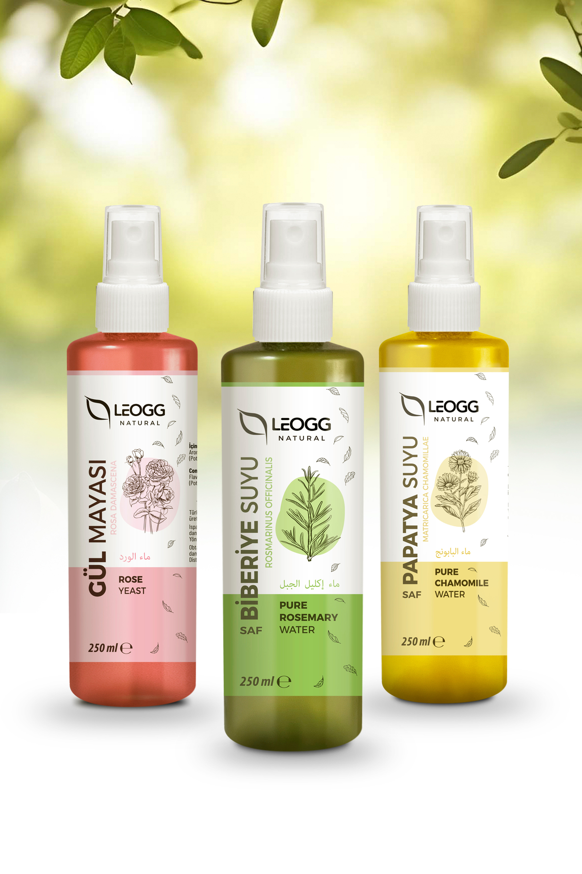 تونر پاک کننده، روشن کننده و سفت کننده منافذ پوست با گلاب - مخمر ۲۵۰ میلی لیتر — Leogg Natural Rose Yeast — تصویر 7 از 7