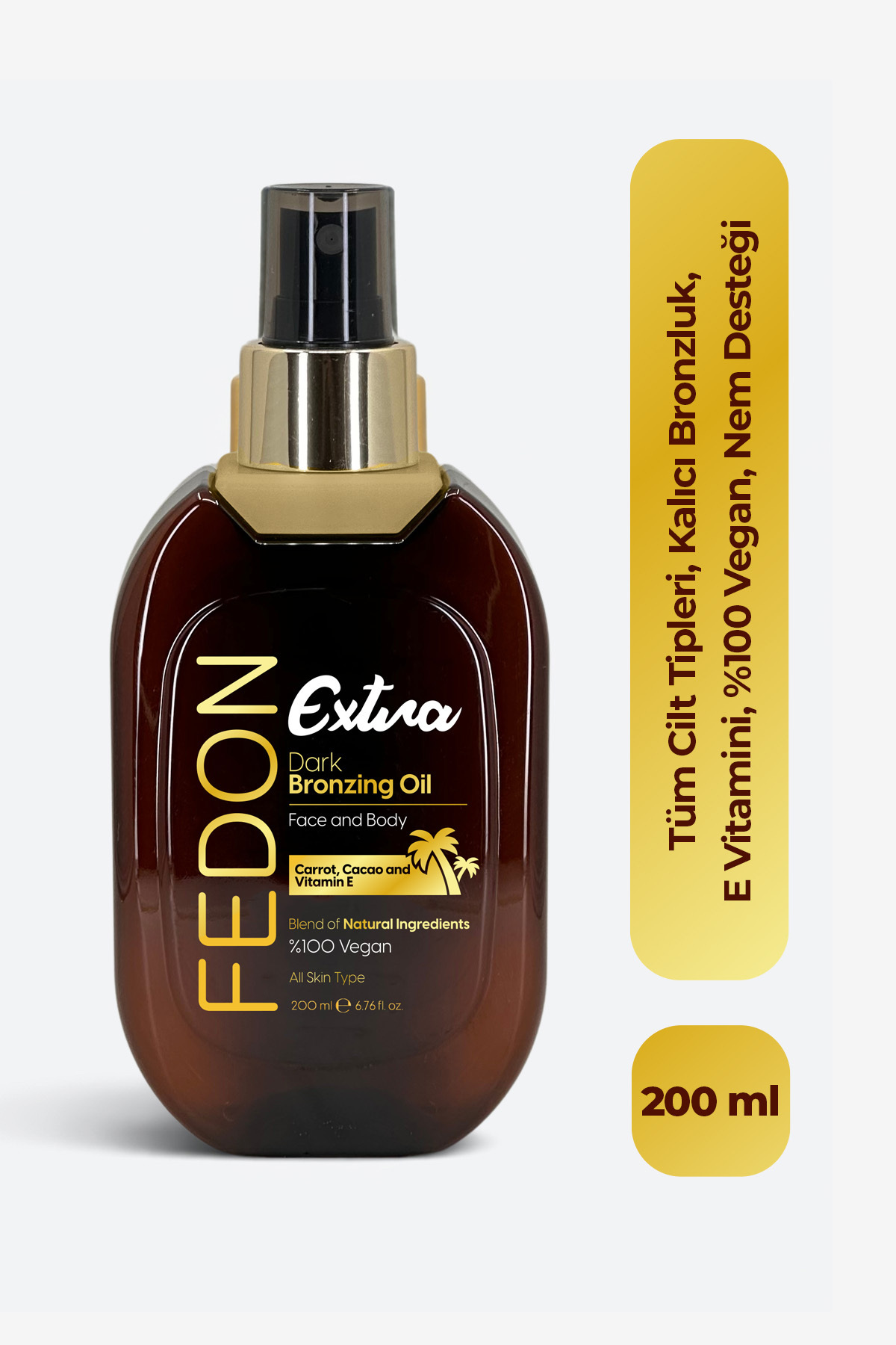 fedon Ekstra Koyu Bronzlaştırıcı E Vitamini Kakao Içerikli Dark