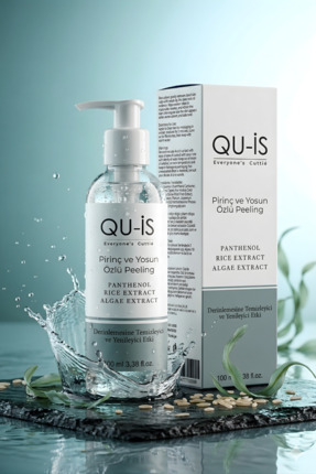 QU-İS Siyah Nokta ve Gözenek Karşıtı Pirinç ve Yosun Özlü Peeling - Pürüzsüzl...