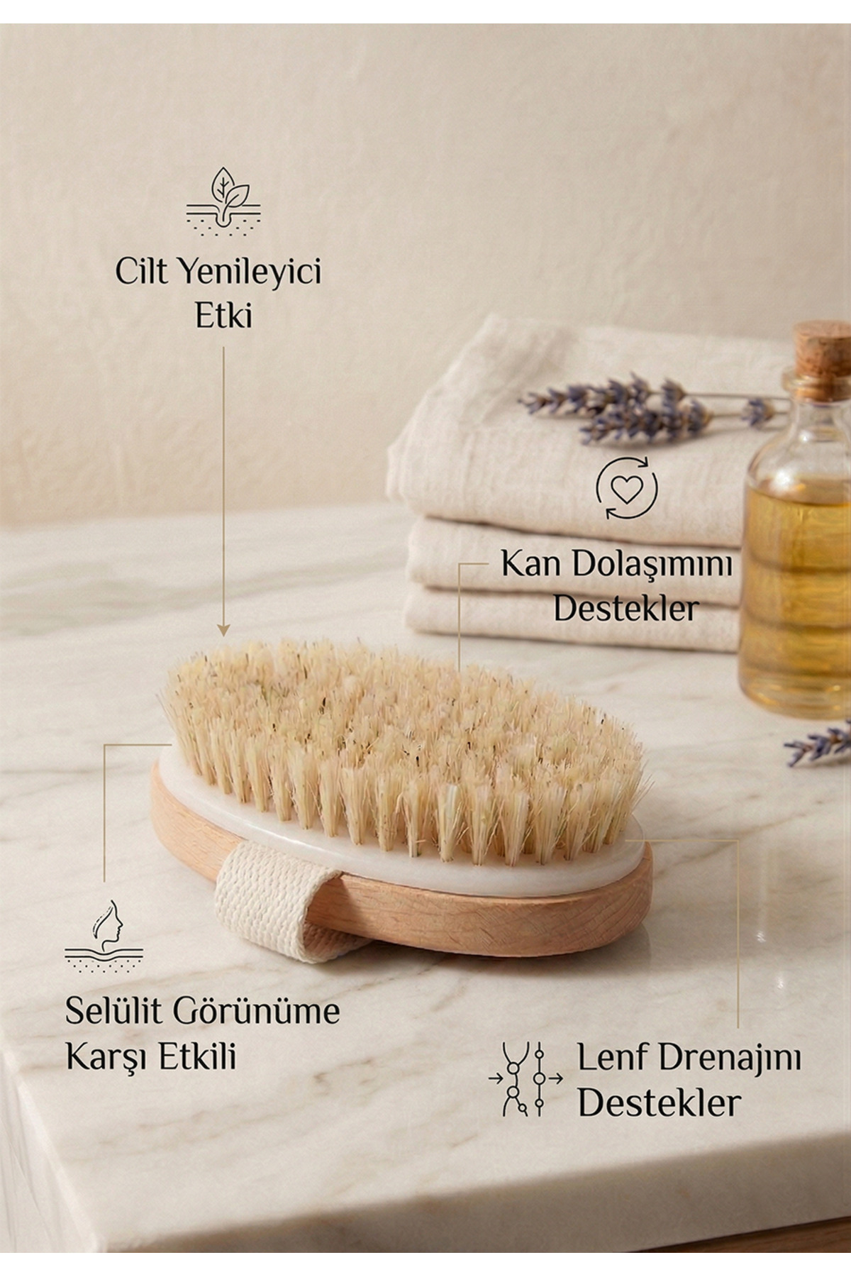 %100 Doğal At Kılı Selülit Fırçası — atkılıfırçalotravia — تصویر 2 از 5