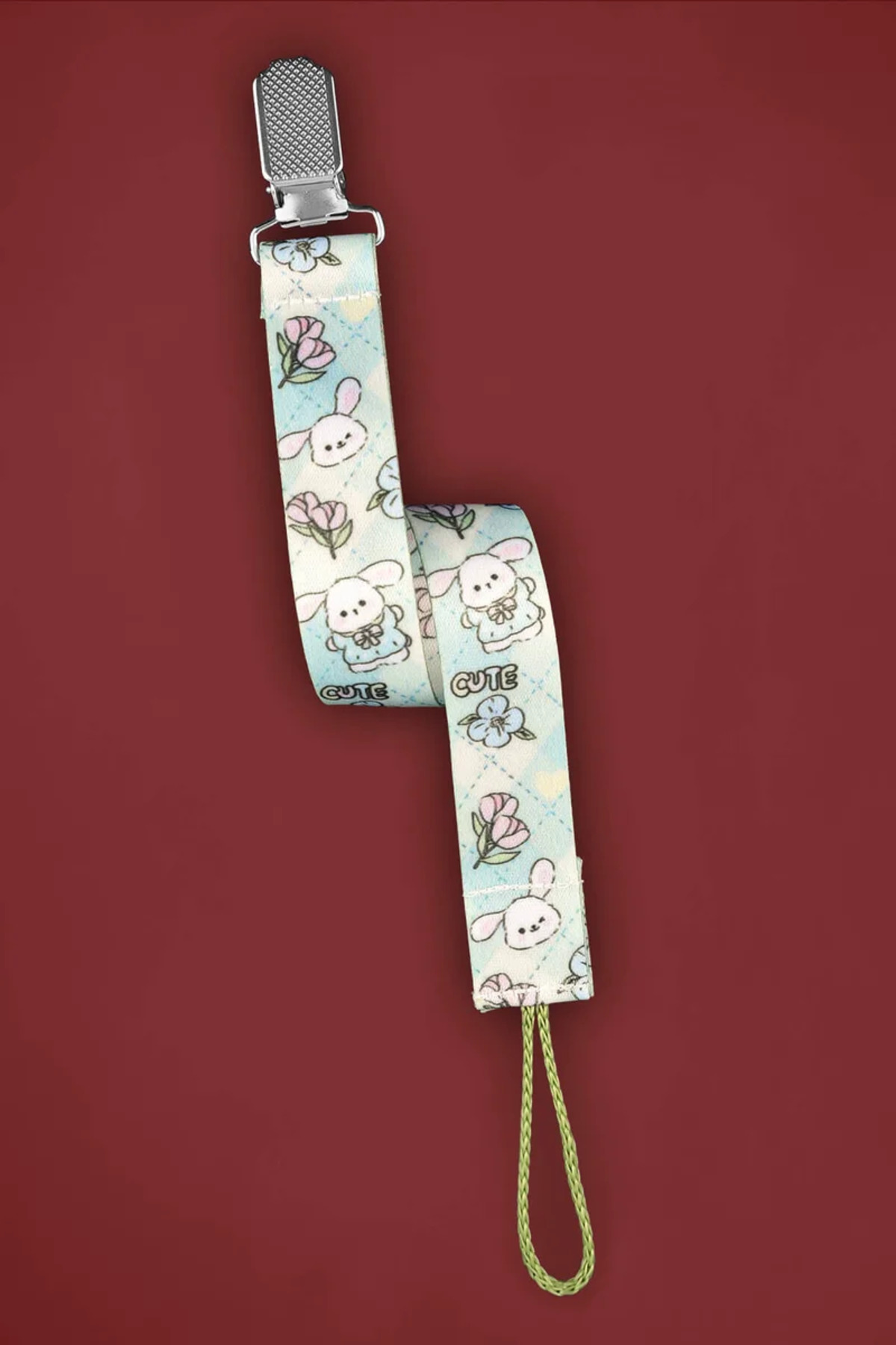 Apptakı Tavşan Bebek Emzik Askısı Emzik Zinciri Emzik Tutacağı Emzirme Aksesuarı - EMZ0001 fotoğrafı 2 (önizleme)