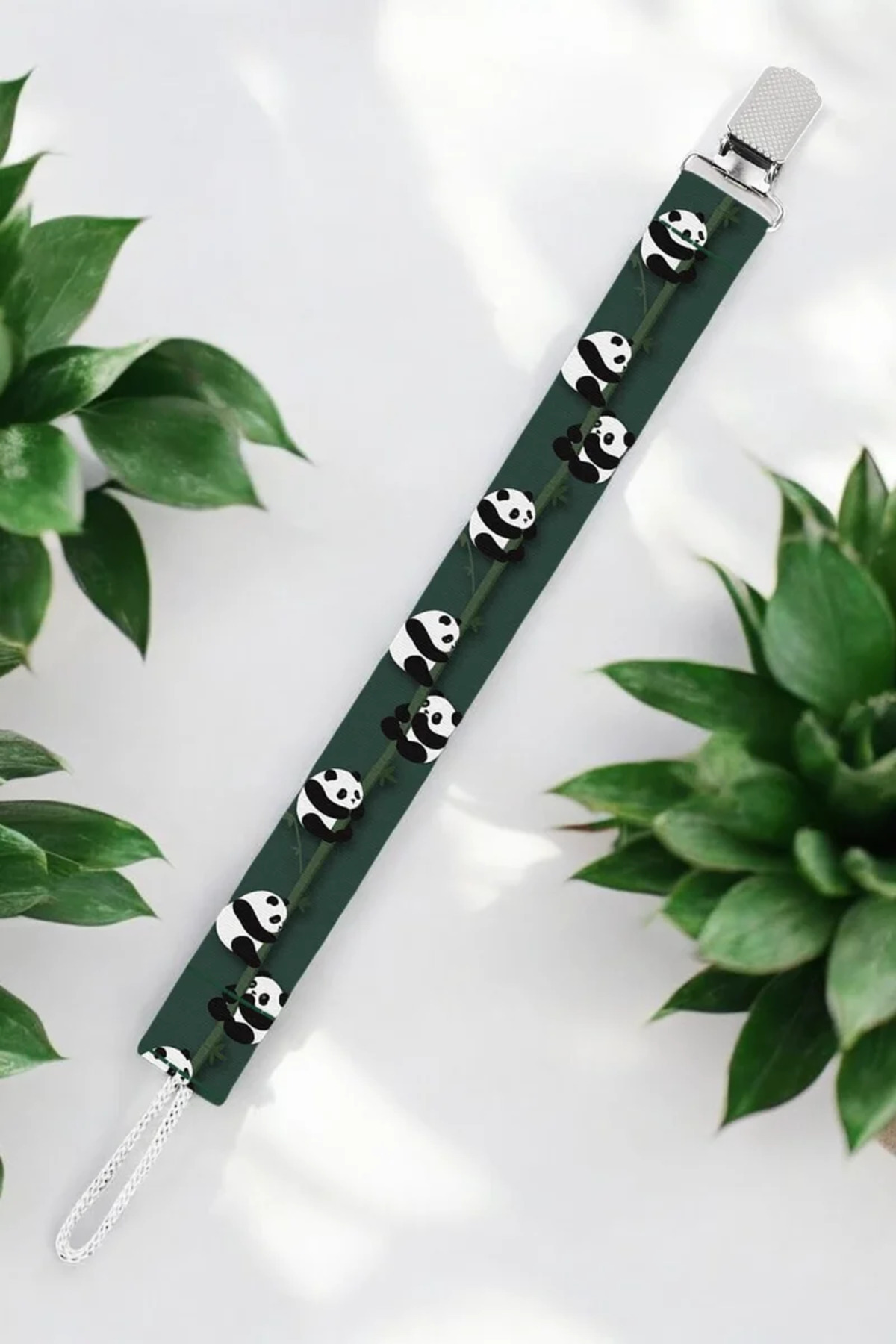 Apptakı Panda Bebek Emzik Askısı Emzik Zinciri Emzik Tutacağı Emzirme Aksesuarı - EMZ0039 fotoğrafı 2 (önizleme)