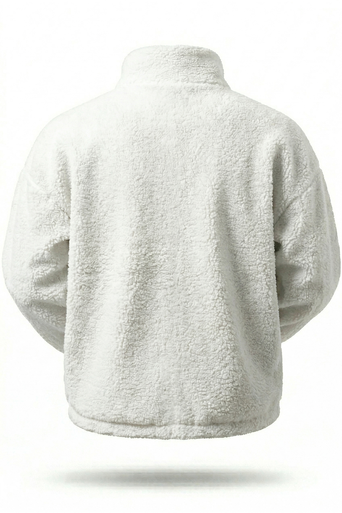 Ghassy Co  Erkek Isı Termal İç Dış Sherpa Sonbahar Kış Tam Fermuarlı Peluş Polar Sweatshirt - Görsel 4