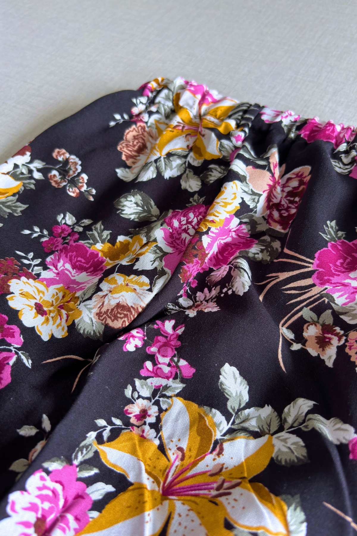 EruZan Kız Çocuk Lastikli Viskon Desenli Şalvar 1-12 Yaş fotoğrafı 2 (önizleme)