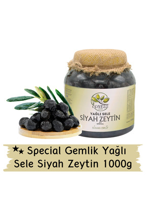 olivessgemlik Special Gemlik Yağlı Sele Siyah Zeytin 1 Kg