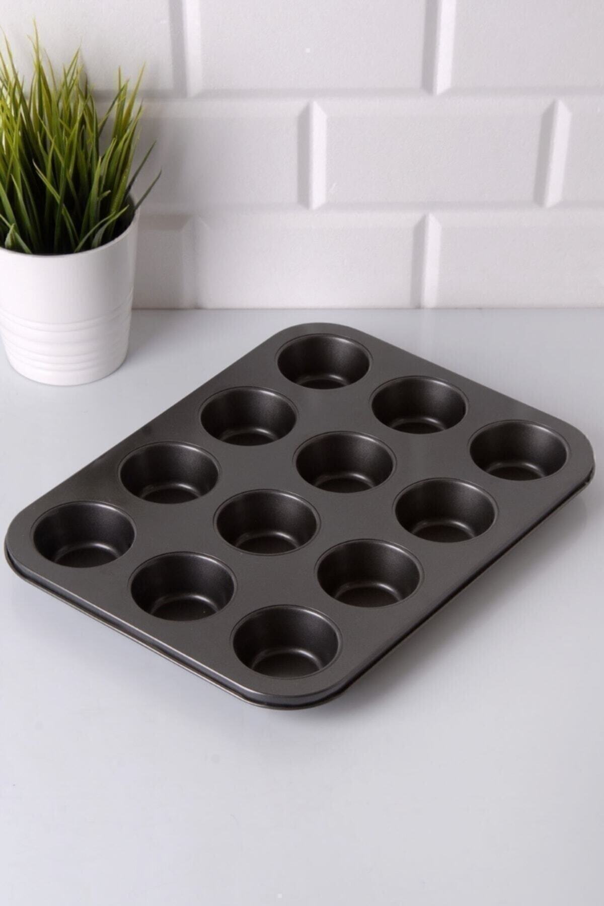 Premium Quality 12-Piece Muffin Mold, 1. Grade Premium Metal Cake Mold