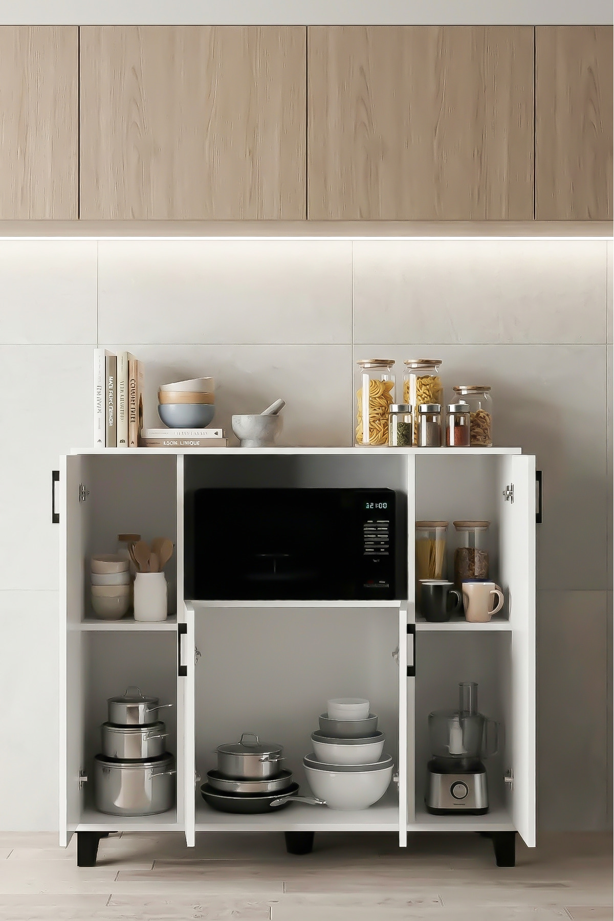 Goldfalez Mikrodalga Dolabı Beyaz 120 cm görsel 3