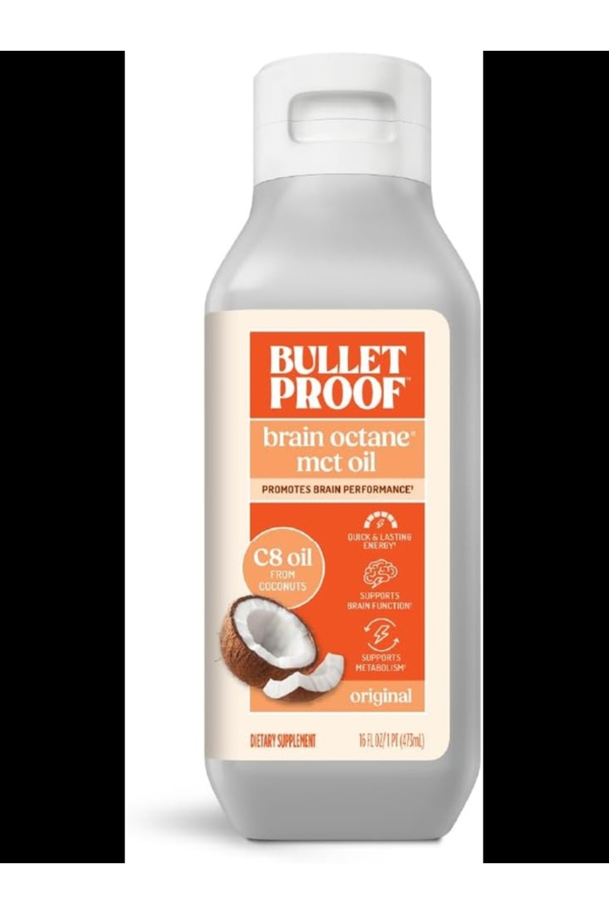 Bulletproof Brain Octane C8 MCT Oil 16oz- Trendyol