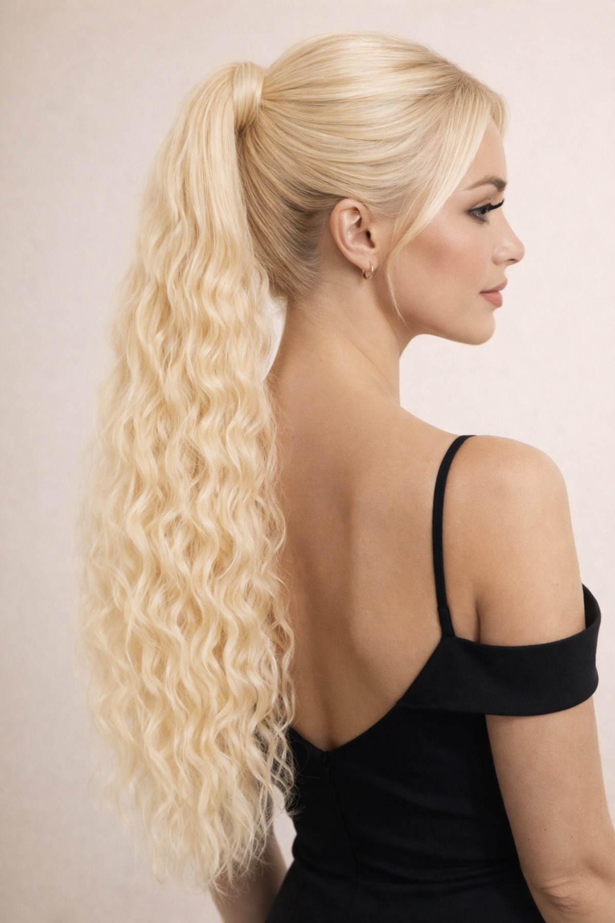Genel Markalar Platin Sarısı Dolamalı Dalgalı At Kuyruğu Renk No:613 — remyhair0313-613