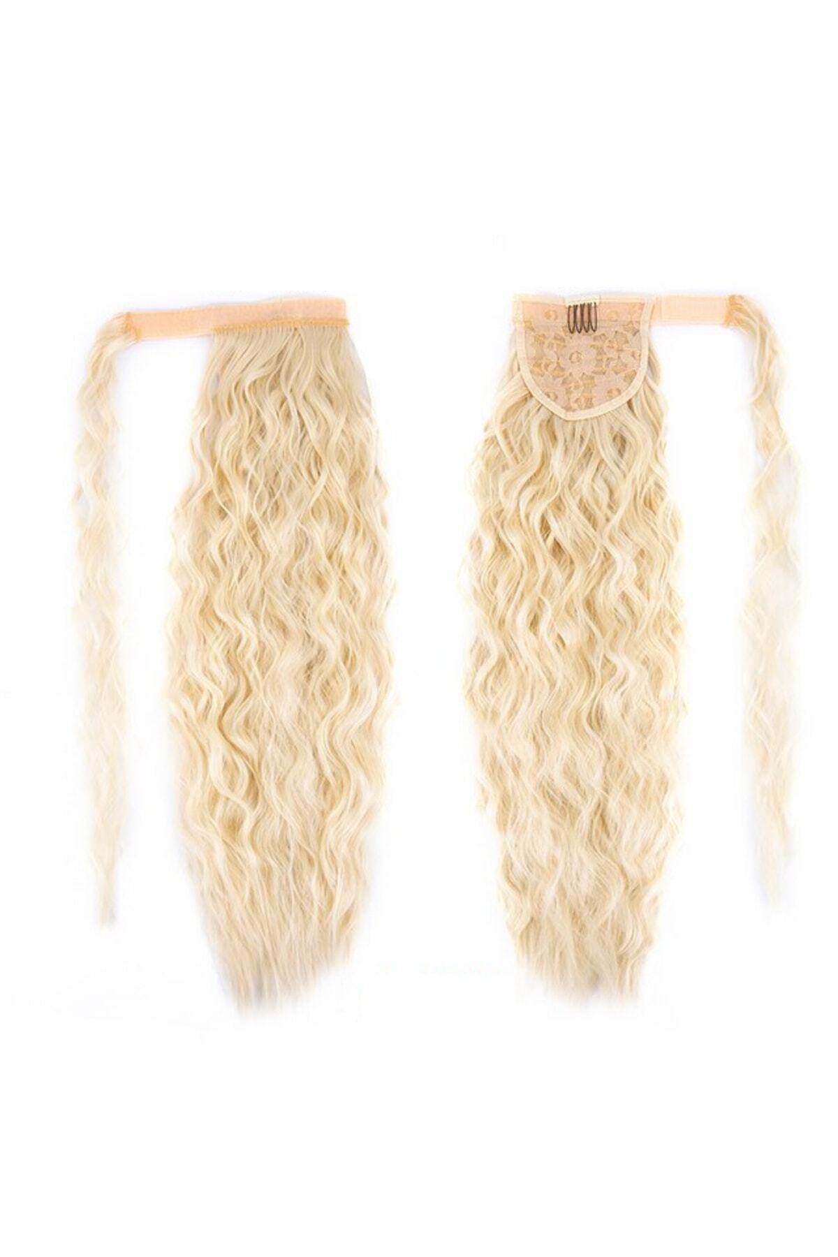 Platin Sarısı Dolamalı Dalgalı At Kuyruğu Renk No:613 — remyhair0313-613 — تصویر 2 از 4