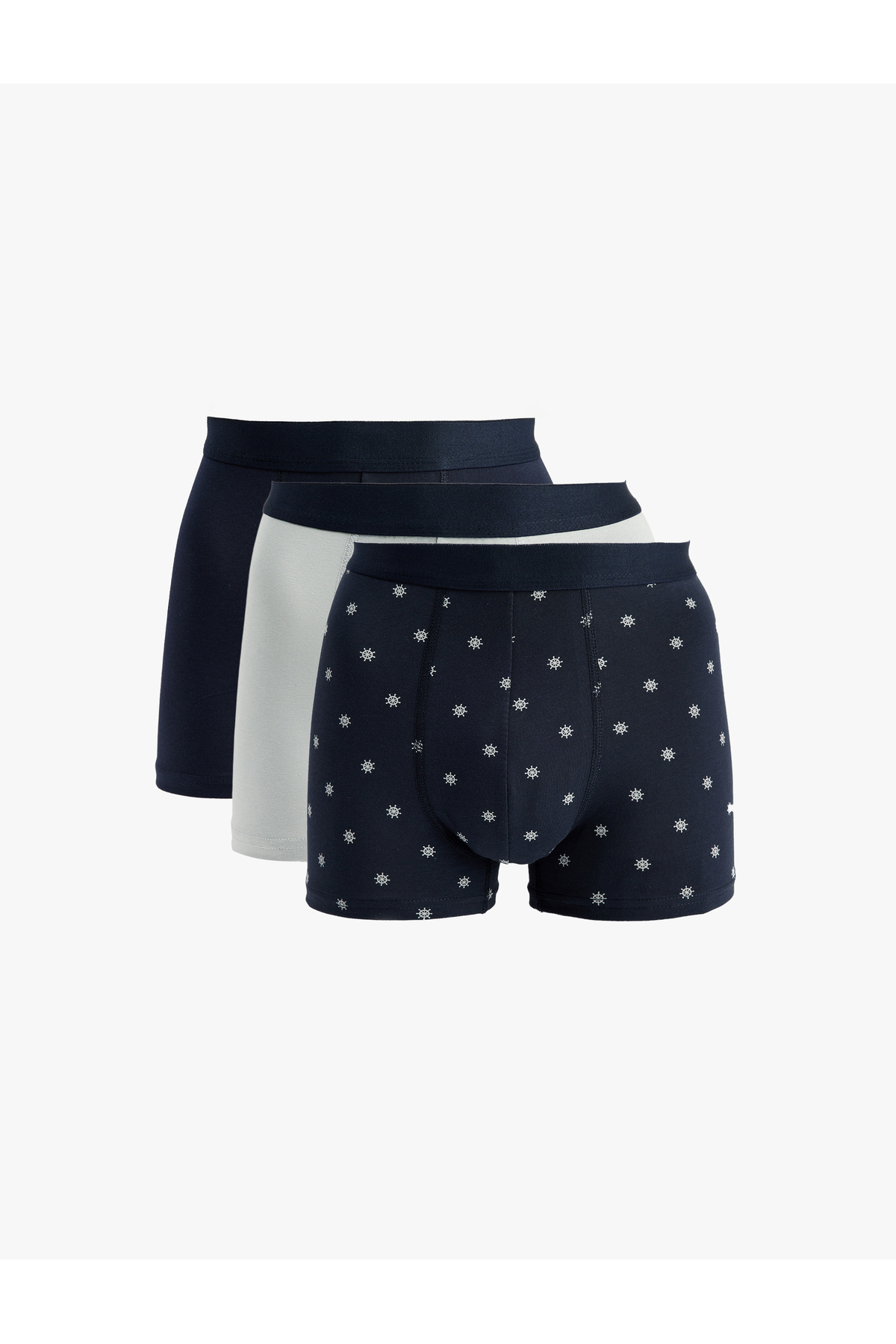 Koton Pamuklu Desenli 3'lü Boxer Seti