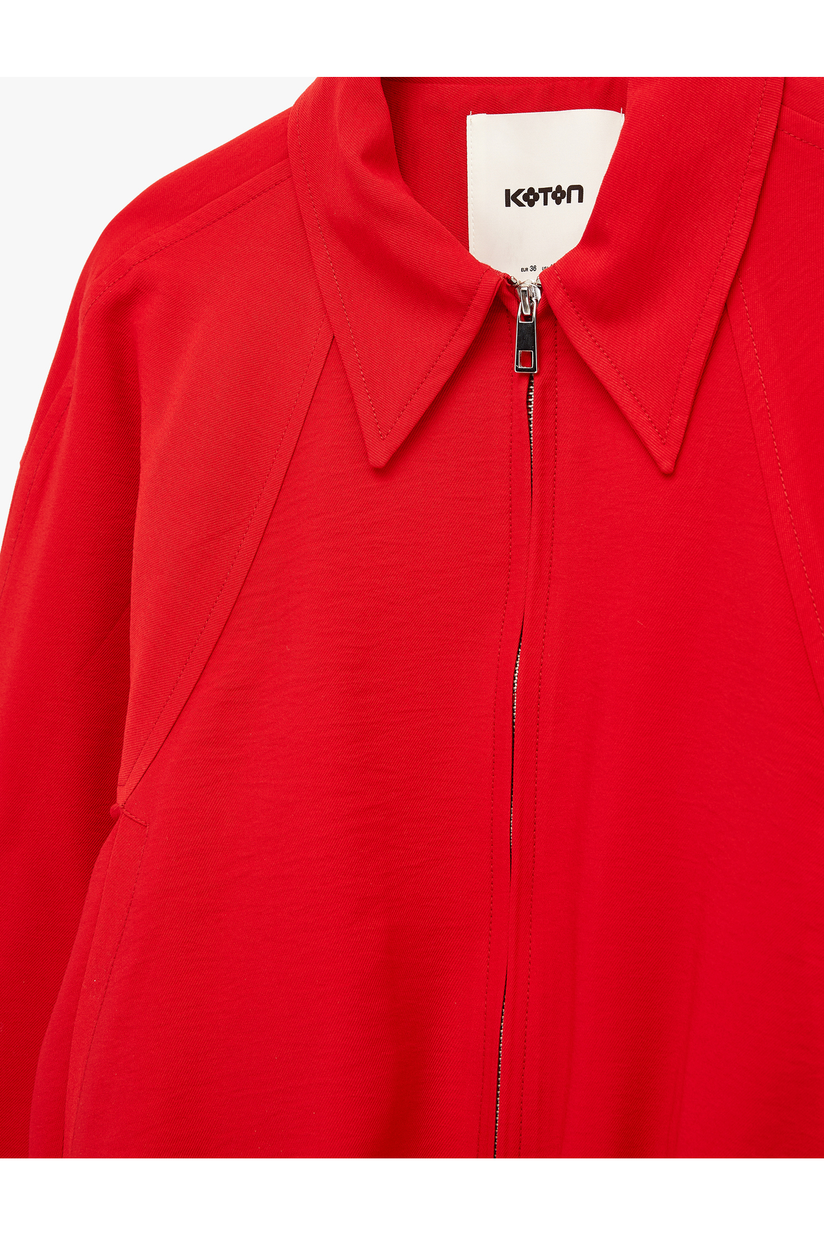 Koton  Cepli Uzun Kollu Fermuarlı Bomber Ceket - Görsel 6