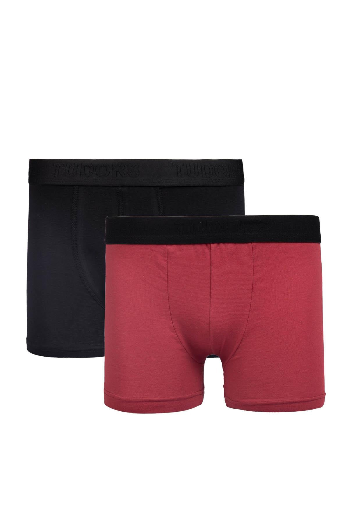 Tudors  Erkek 10'lu Likralı Pamuklu Esnek Kumaş Premium Seri Boxer - Görsel 4