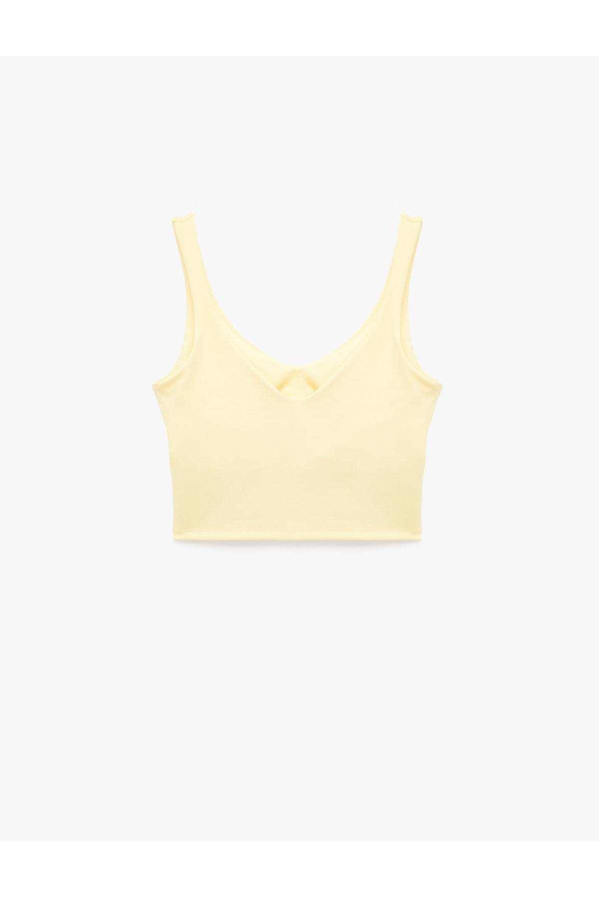 Koton Kolsuz V Yaka Slim Fit Sporcu Sütyeni görsel 4