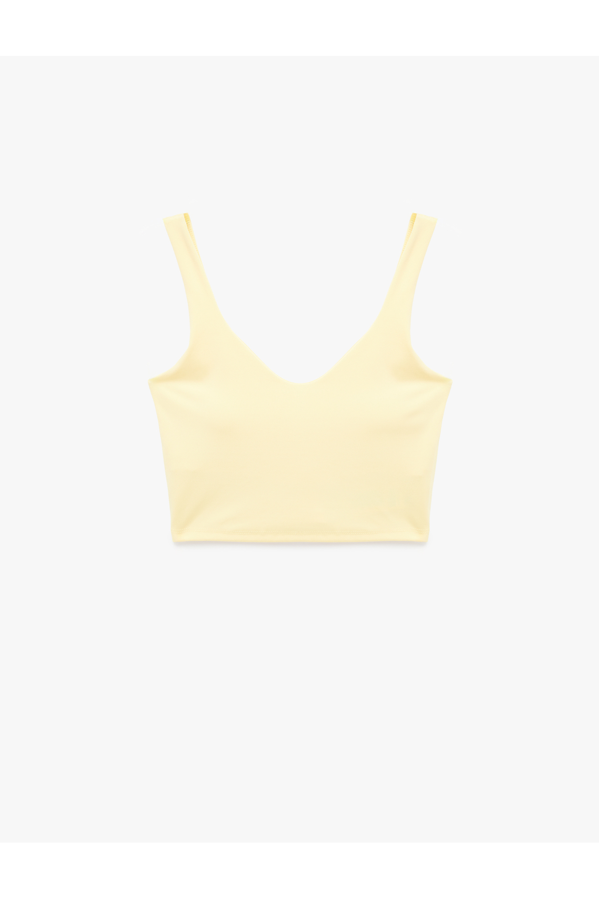 Koton Kolsuz V Yaka Slim Fit Sporcu Sütyeni görsel 3