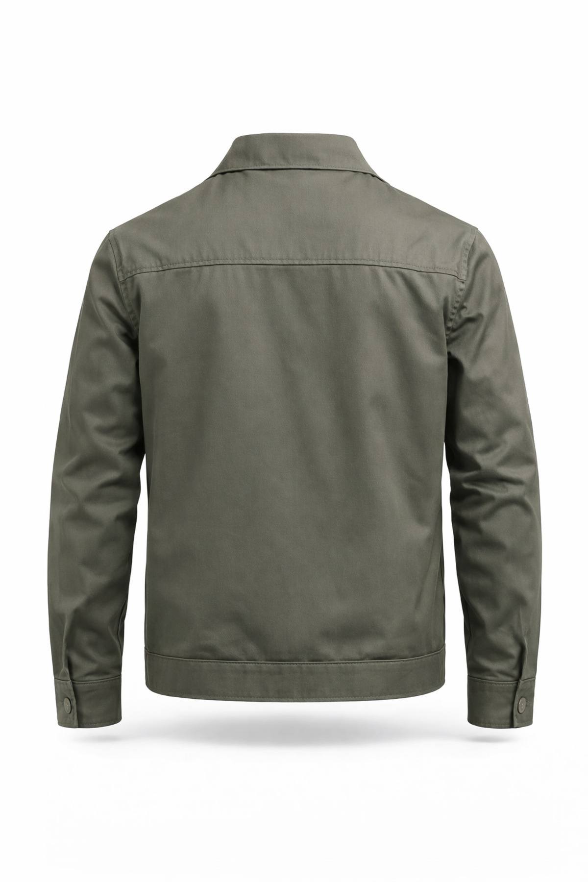 REGOS  Erkek Haki Regular Bonded Kumaş Klasik Yaka Mevsimlik&Yazlık Mont - Görsel 8