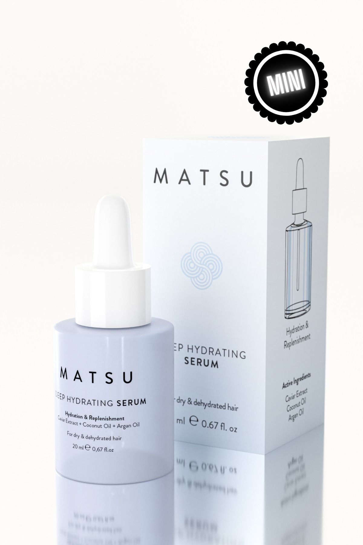 Deep Hydrating Kuru Saçlar İçin Yoğun Nem Veren Elektriklenme Karşıtı Saç Serumu 20 ml Seyahat Boy — MP177 — تصویر 2 از 6