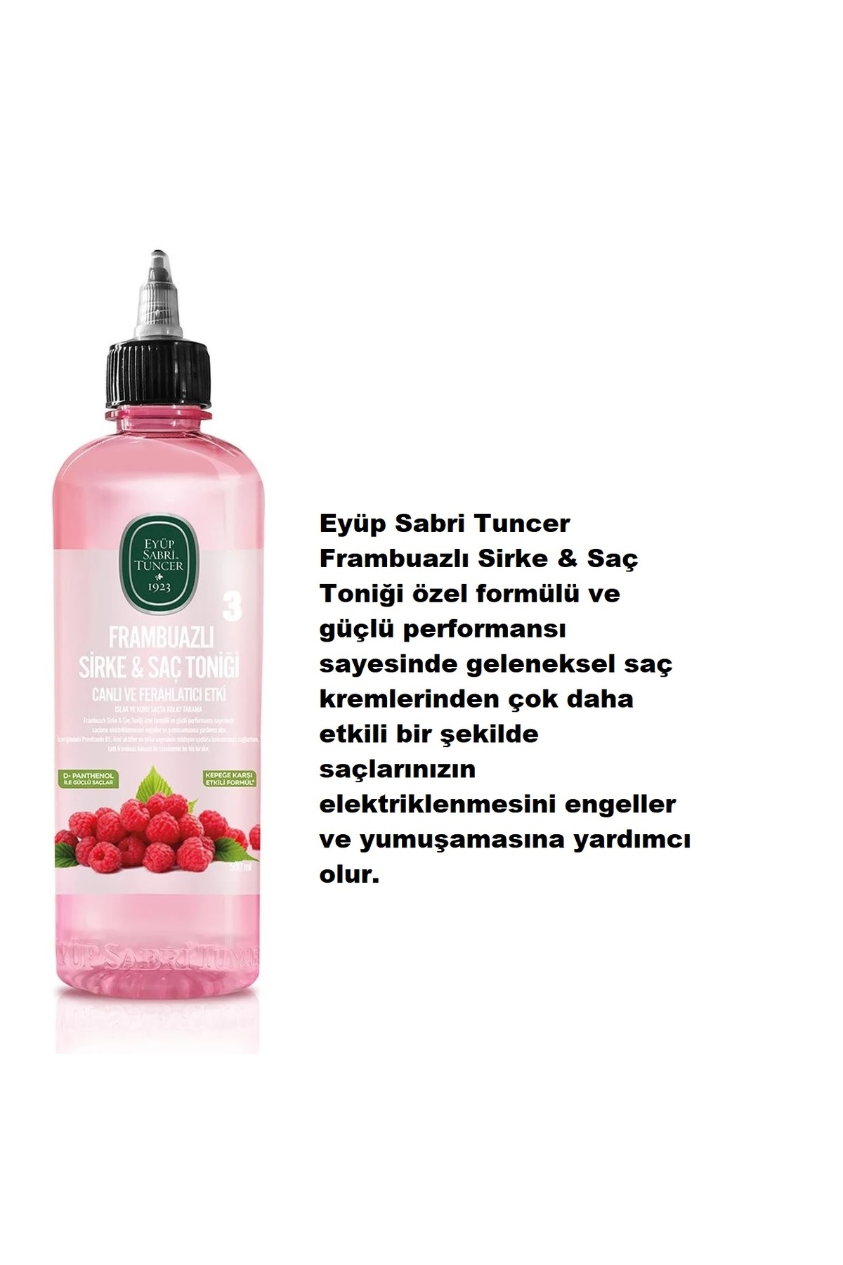 FRAMBUAZLI SÜPER 4'LÜ SAÇ BAKIM, 2 ADET TONİK, SPREY VE MASKE,H-PRO HİJYEN — hpro-estseries0567 — تصویر 3 از 5