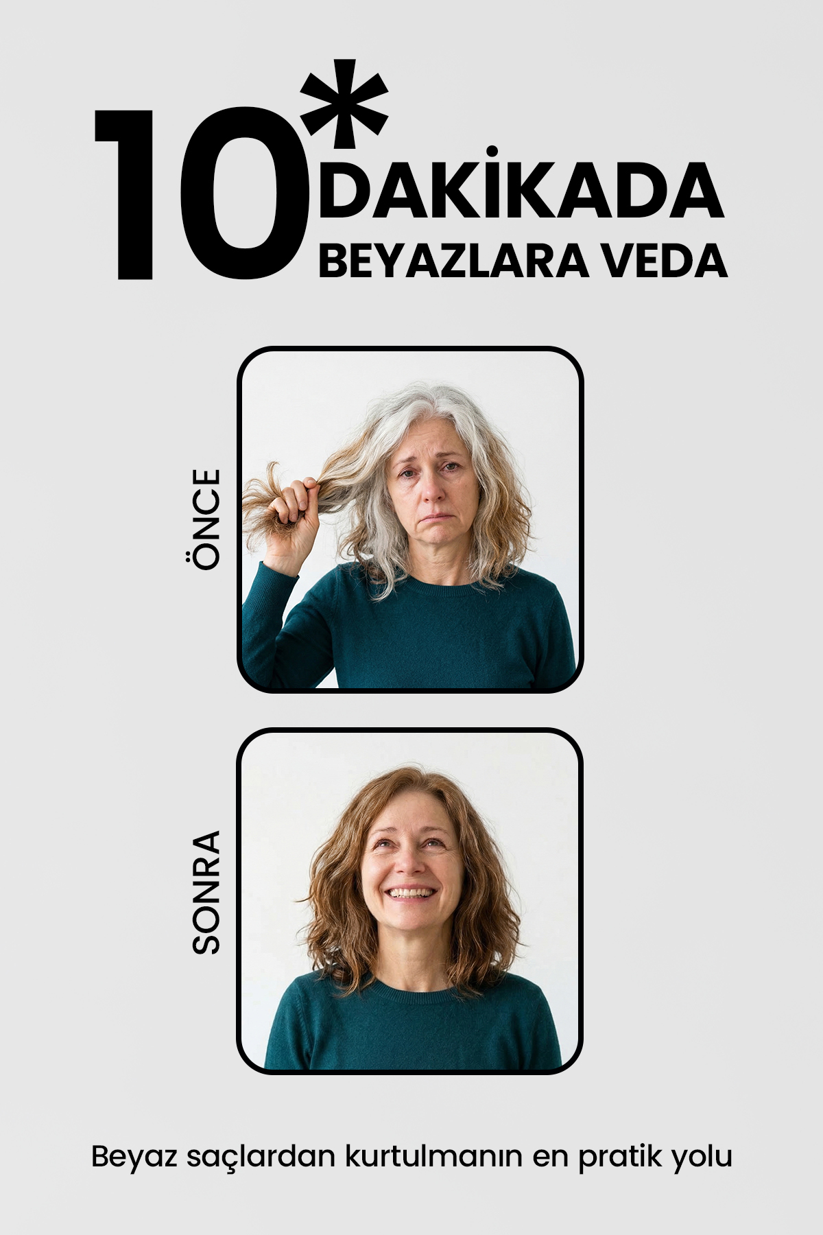 Beyaz Saçlar İçin Açık Kahve Anında Etkili Saç Boyası Şampuan 350 Ml — 8684808759357 — تصویر 5 از 7