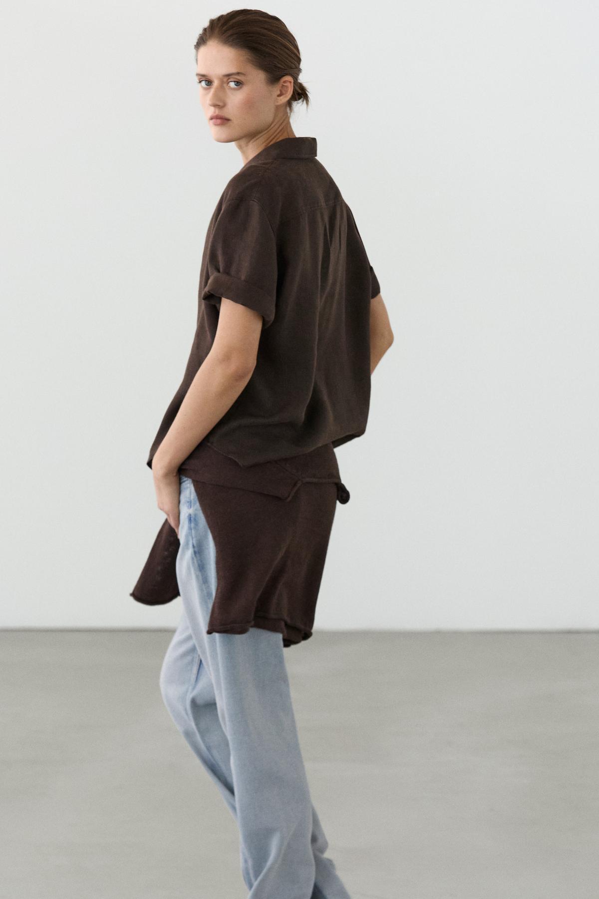 Massimo Dutti  Polo keten bluz - Görsel 4