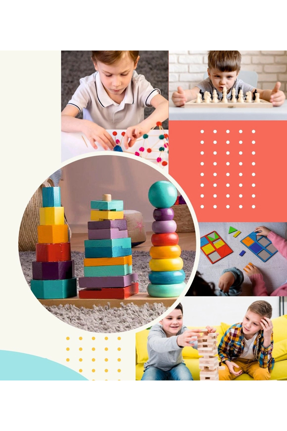 KaF KeF SHoPP VLK Woody Ahşap 3 Boyutlu Geometrik Zeka Oyunu VLK fotoğrafı 3 (önizleme)