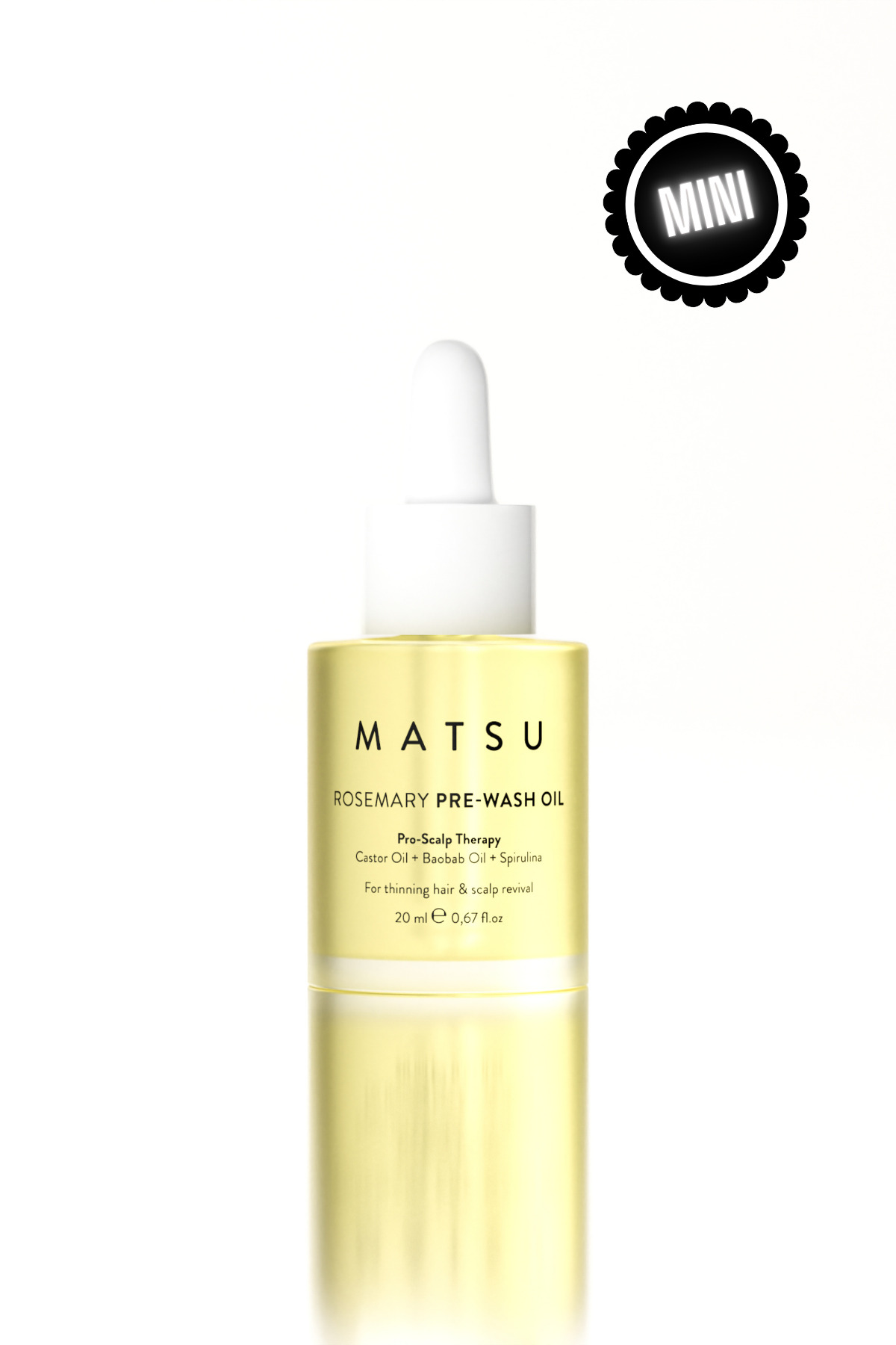 MATSU Scalpify Biberiyeli Pre-Wash Yağ 20 ml | Saç Derisi Bakımı & Nem Desteği Seyahat Boy — MP181