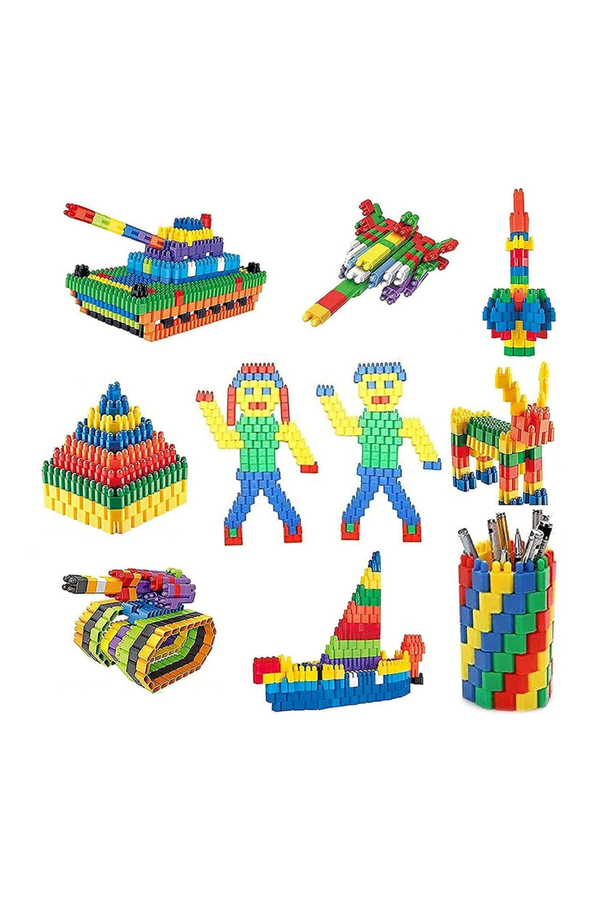 Shoplandu Çocuklar için Yapım Blokları - Eğitici Öğretici Harika Sihirli Bloklar 112 Parça fotoğrafı 2 (önizleme)