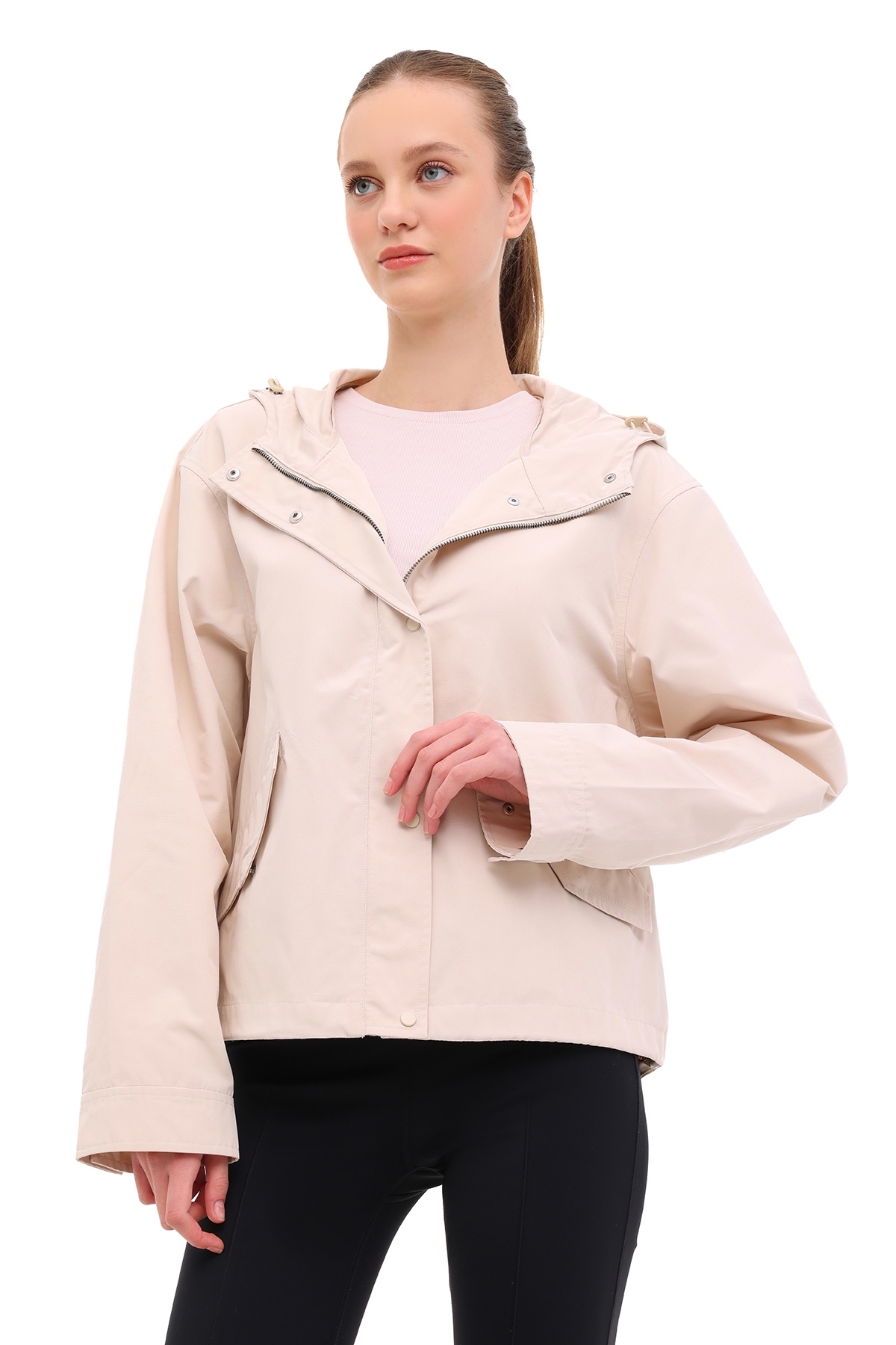 Lumberjack  WL 1UZU SS-103 5PR Ekru Kadın Yağmurluk