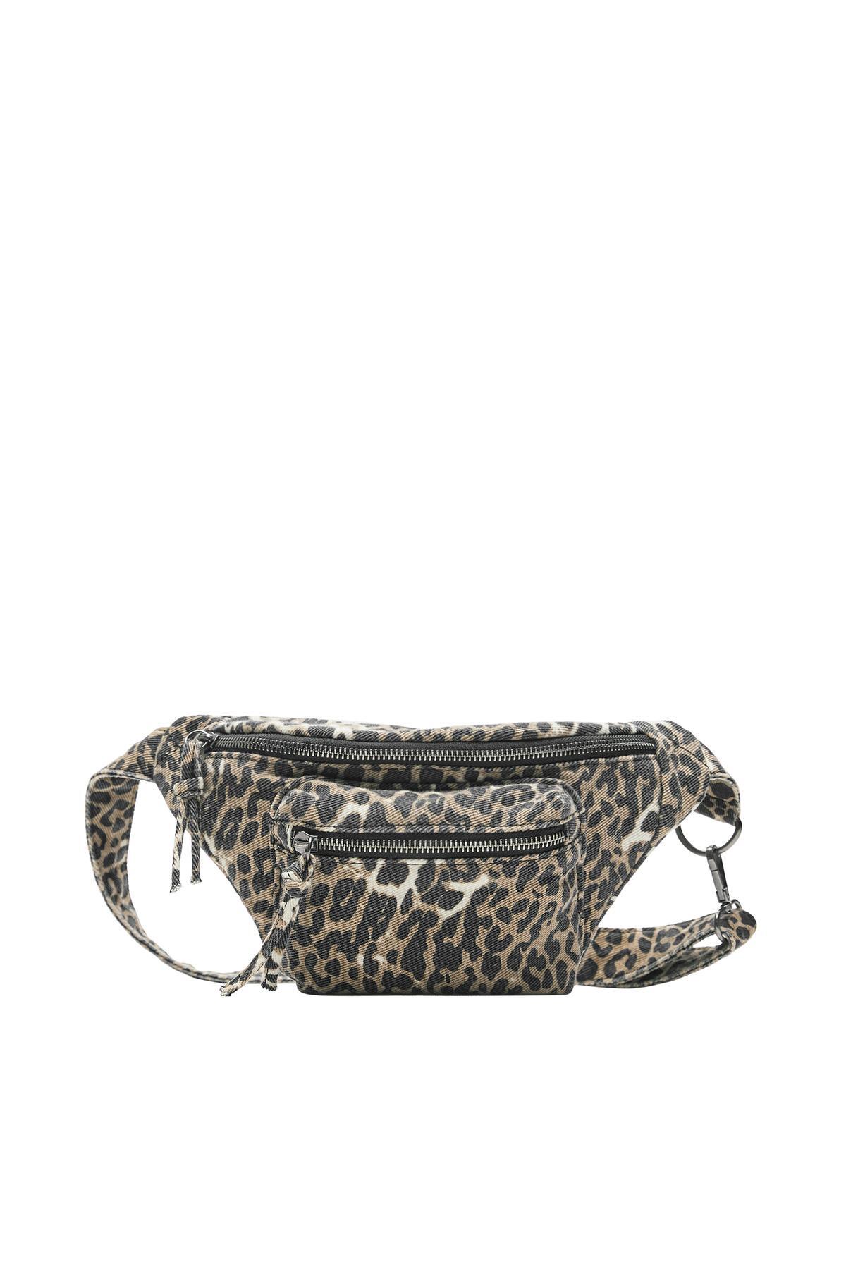 Pull & Bear Leopar bel çantası görsel 2