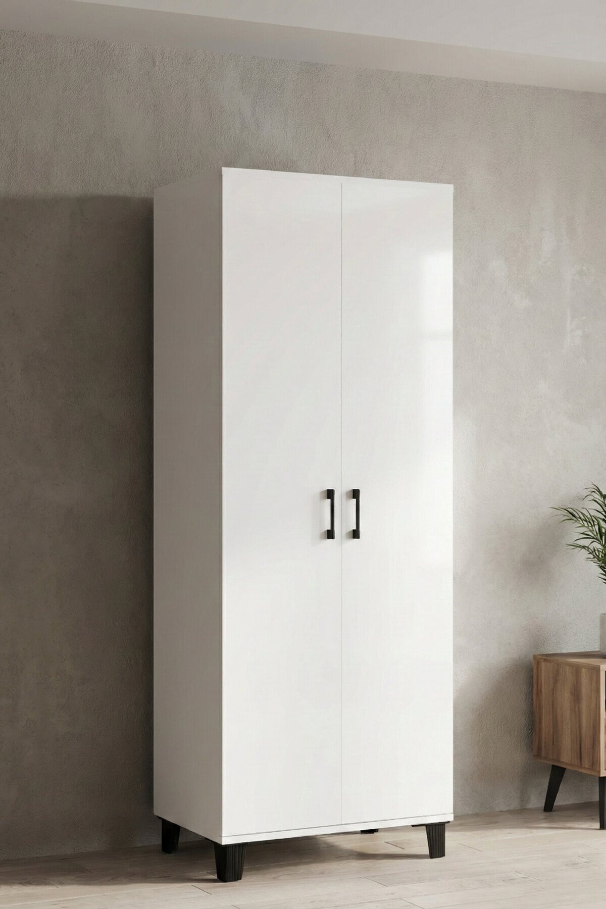 Goldfalez 8 Gözlü Kiler Dolabı Beyaz 70 cm görsel 3