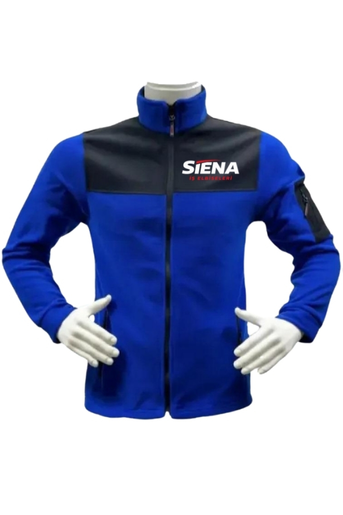 firmaya özel baskı logolu softshell polar — آبی 1