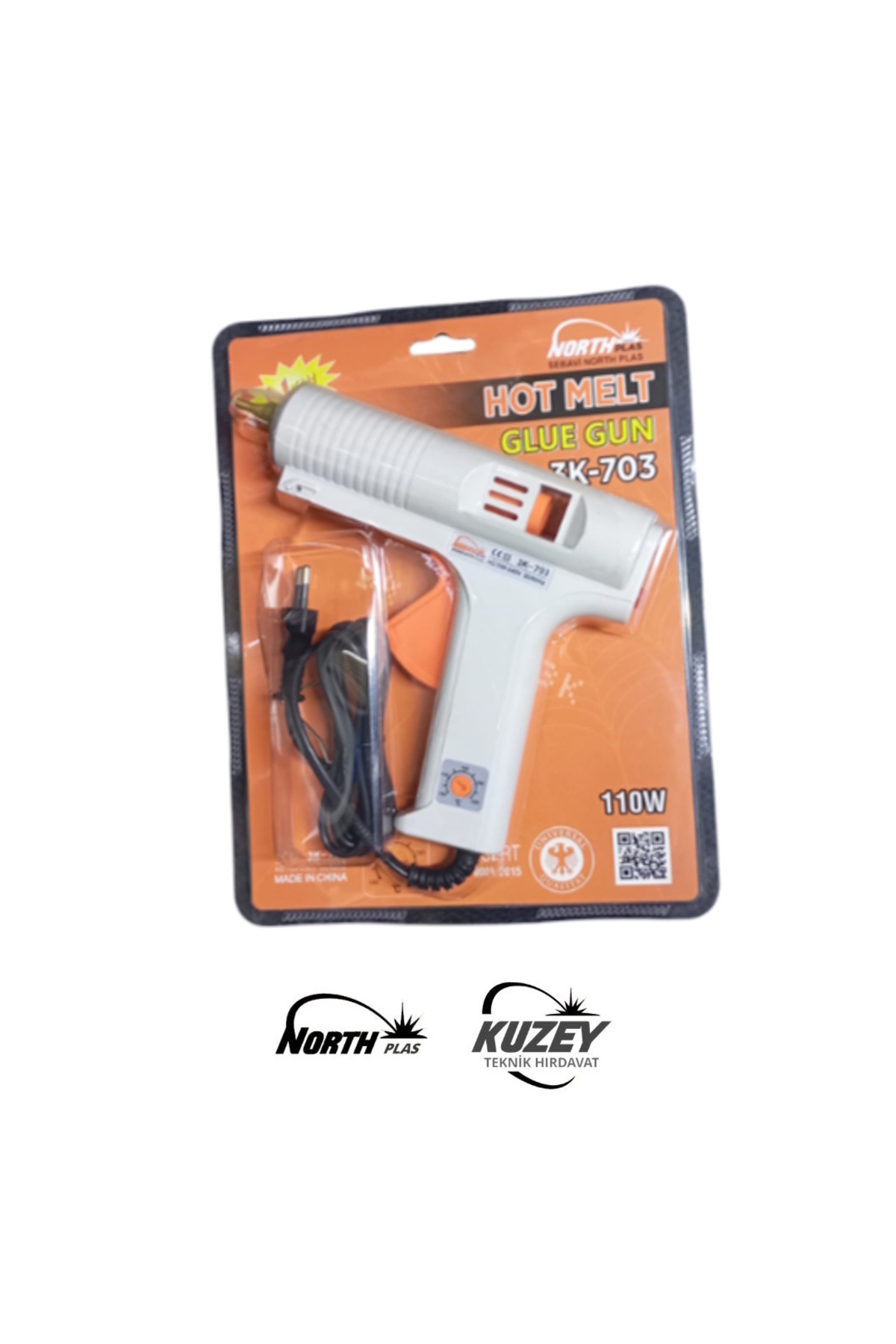 North Plas 110watt Hot Melt Gun 3k703 Sıcak Silikon Tabancası Beyaz