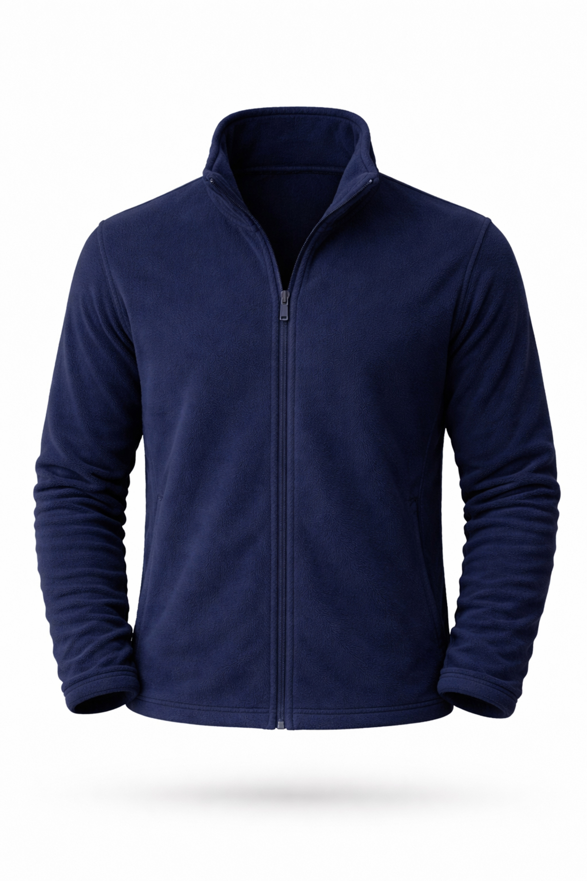 پشم گوسفند مردانه زیپ دار — سرمه‌ای 373979 — تصویر 3 از 4