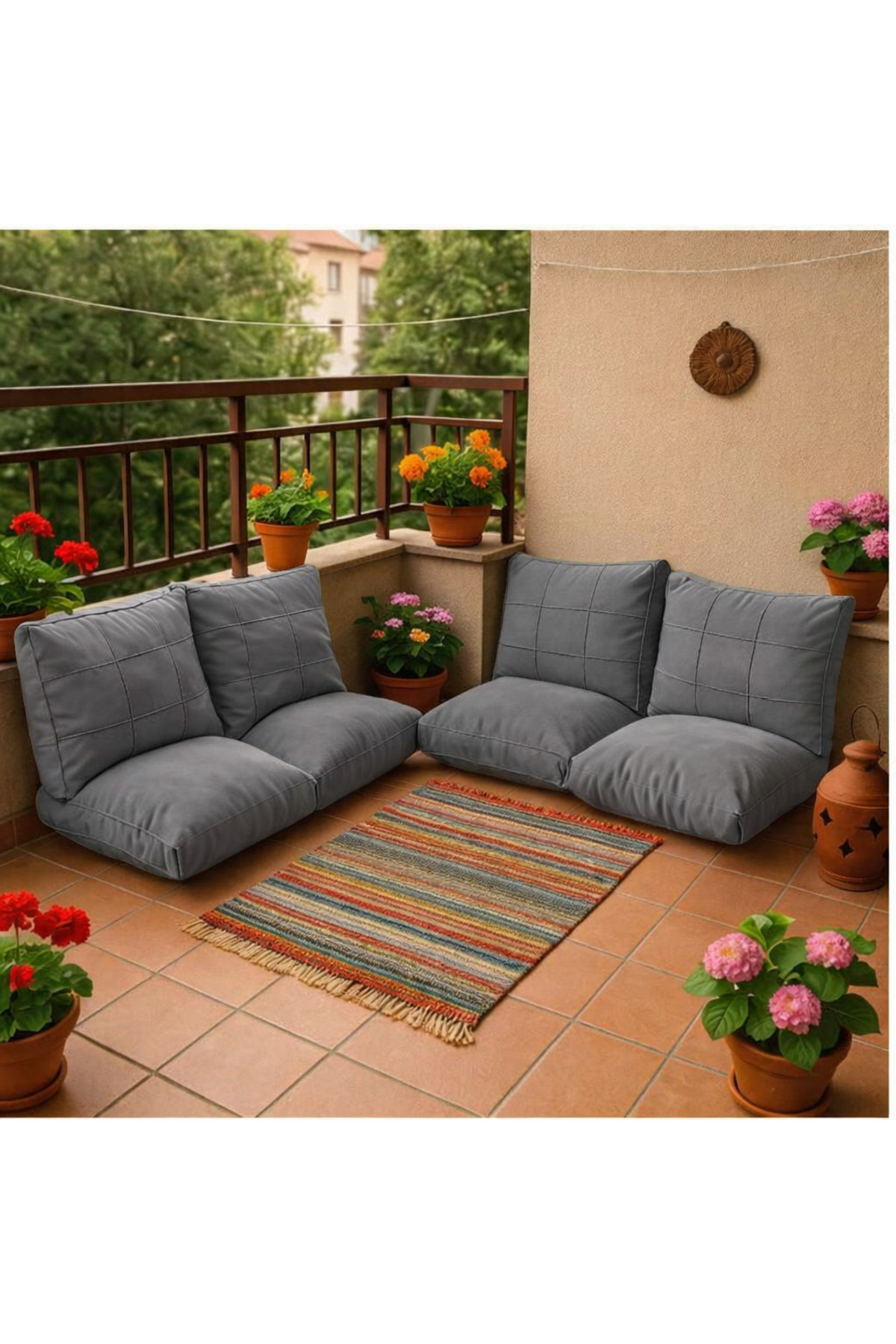 Garden Cushion,Balcony Cushion ,Honeycomb front, nursery , Oriental Corner. Cushion Modern and Comfortable Design