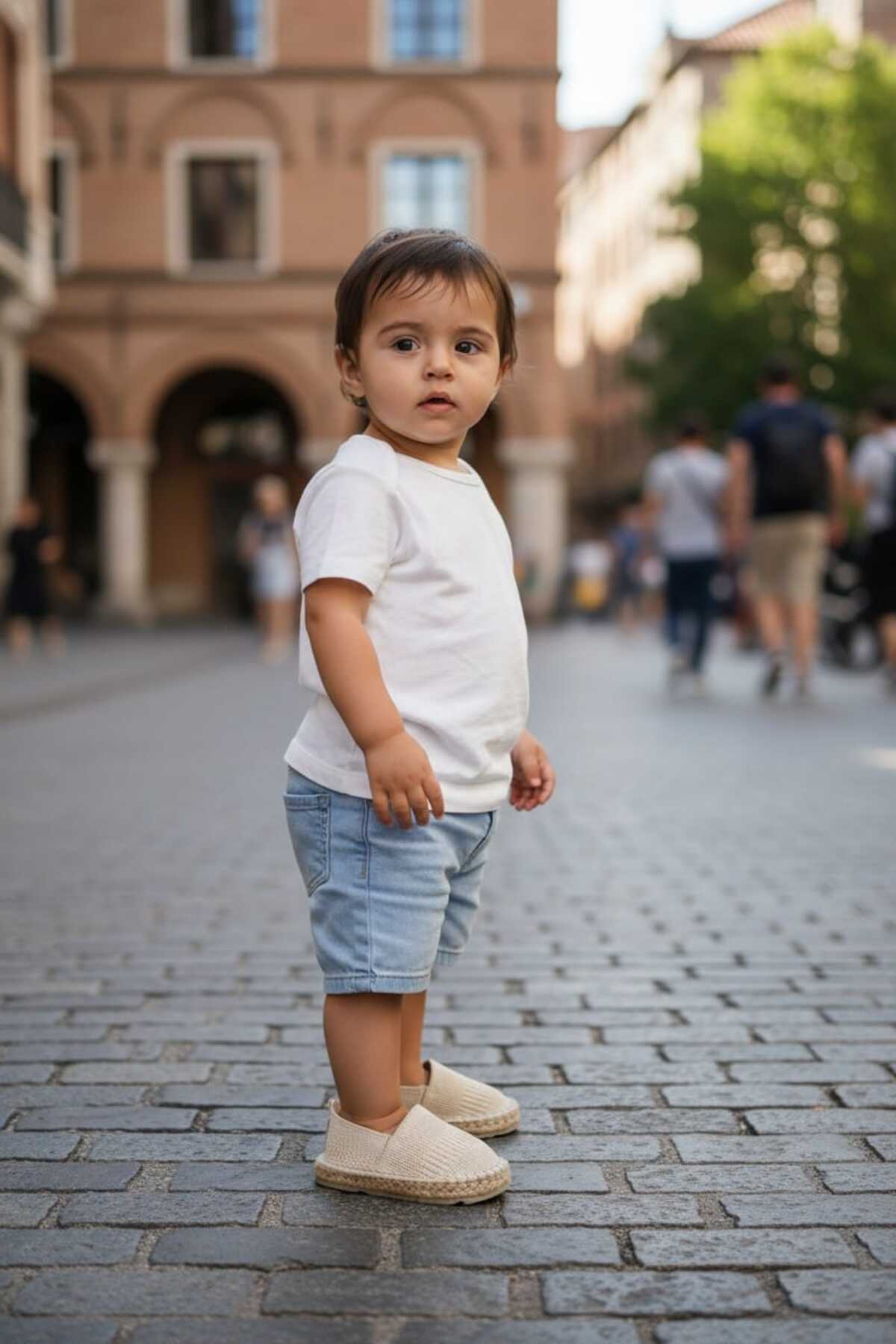 Happy Kids çocuk espadril ayakkabı bej triko günlük hafif kaymaz taban fotoğrafı 2 (önizleme)