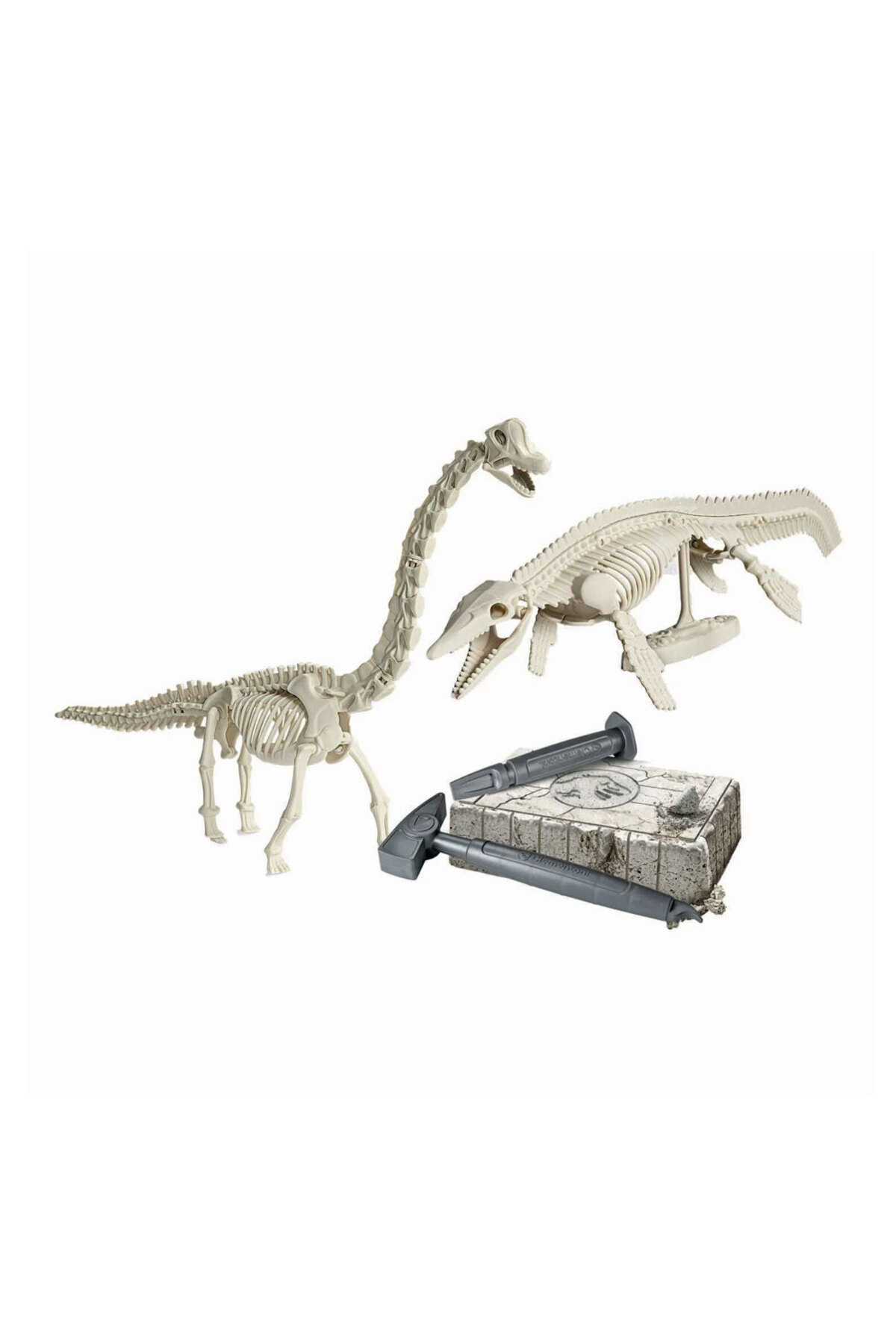 Clementoni Jurassic World Mosasaurus ve Brachiosaurus Kazı Seti