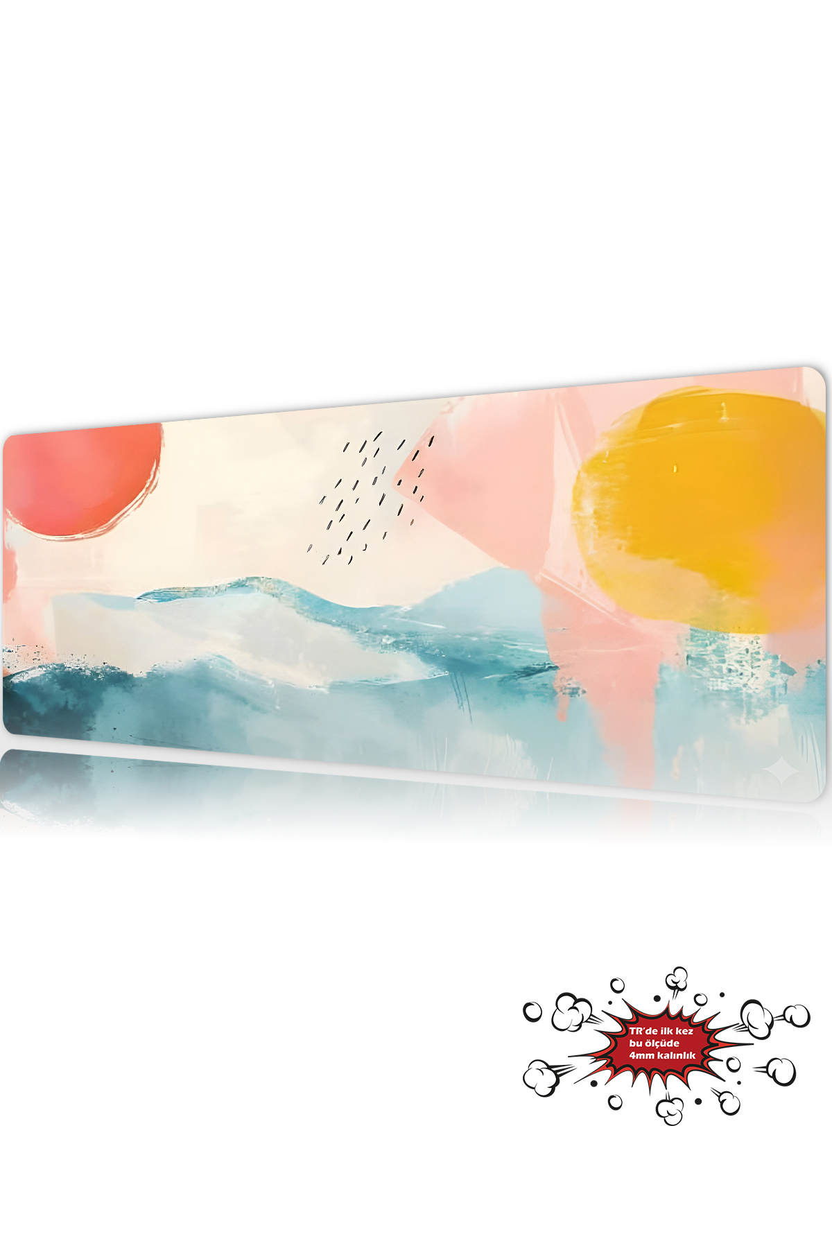 Pastel Drift Gaming Player XL Mouse Pad Mousepad 90x40 cm 3Mm Stitched Model