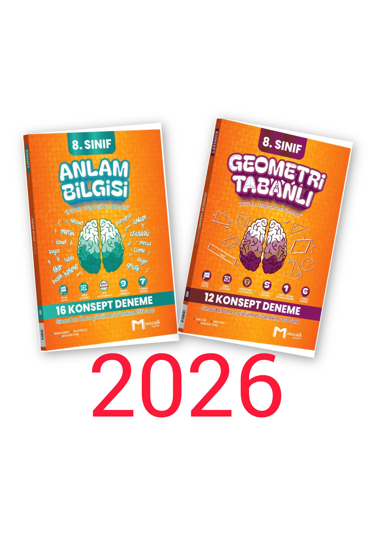 Mozaik Yayınları 8.Sınıf Geometri Tabanlı 12'li ve Anlam Bilgisi
