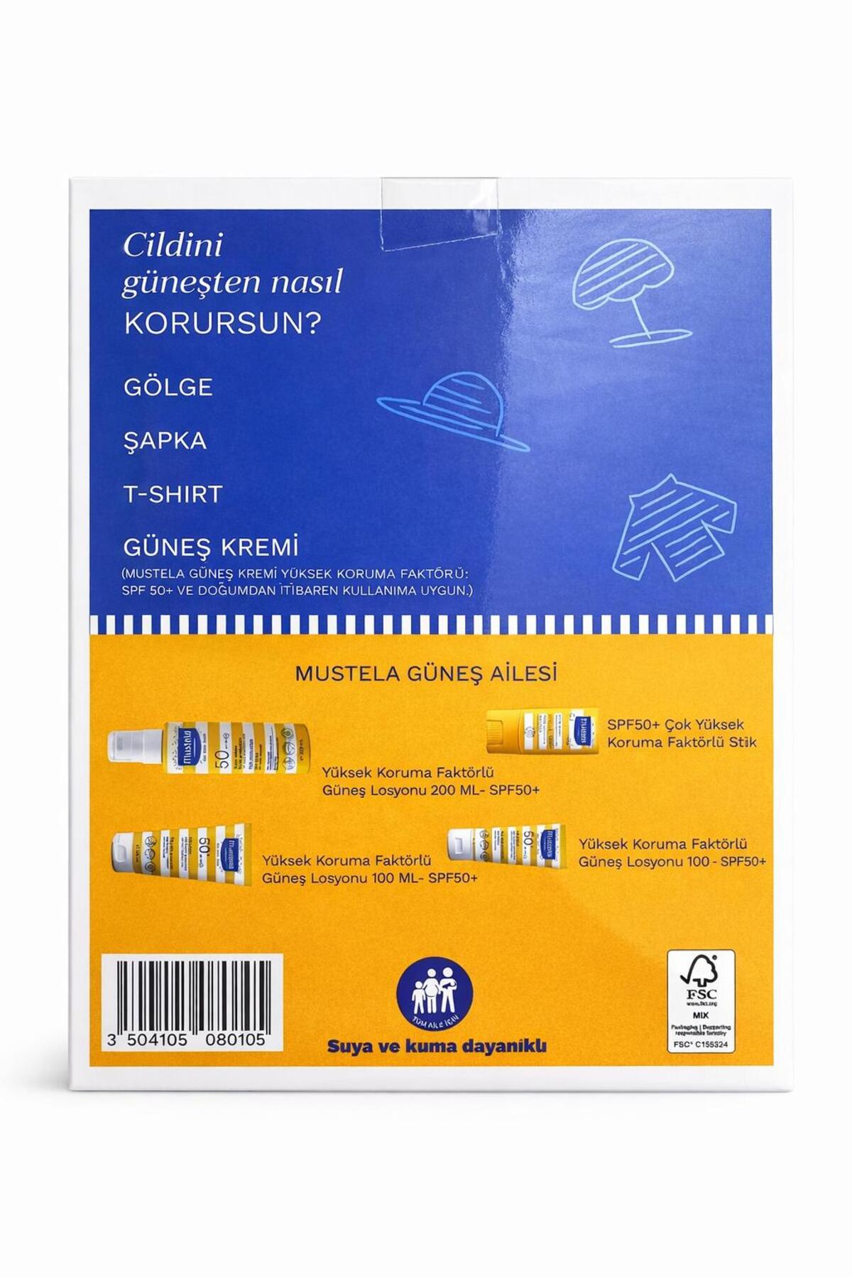 Mustela güneş losyon sprey 200 ml spf 50+ 100 ml hydra bebe hediyeli 2026 kofre fotoğrafı 2 (önizleme)