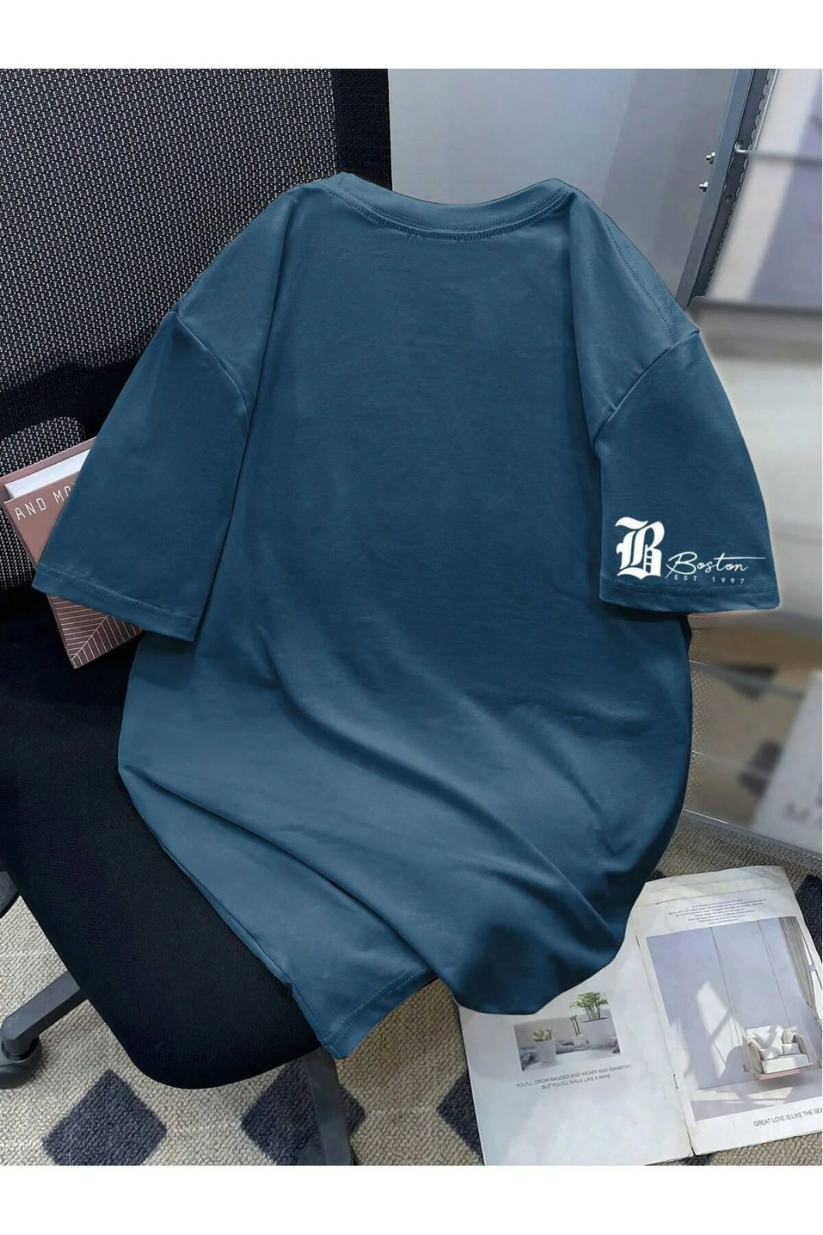 ZAVIXO -ERKEK Oversize t-shirt, Günlük Şıklık & Konfor THE BOSTON görsel 3