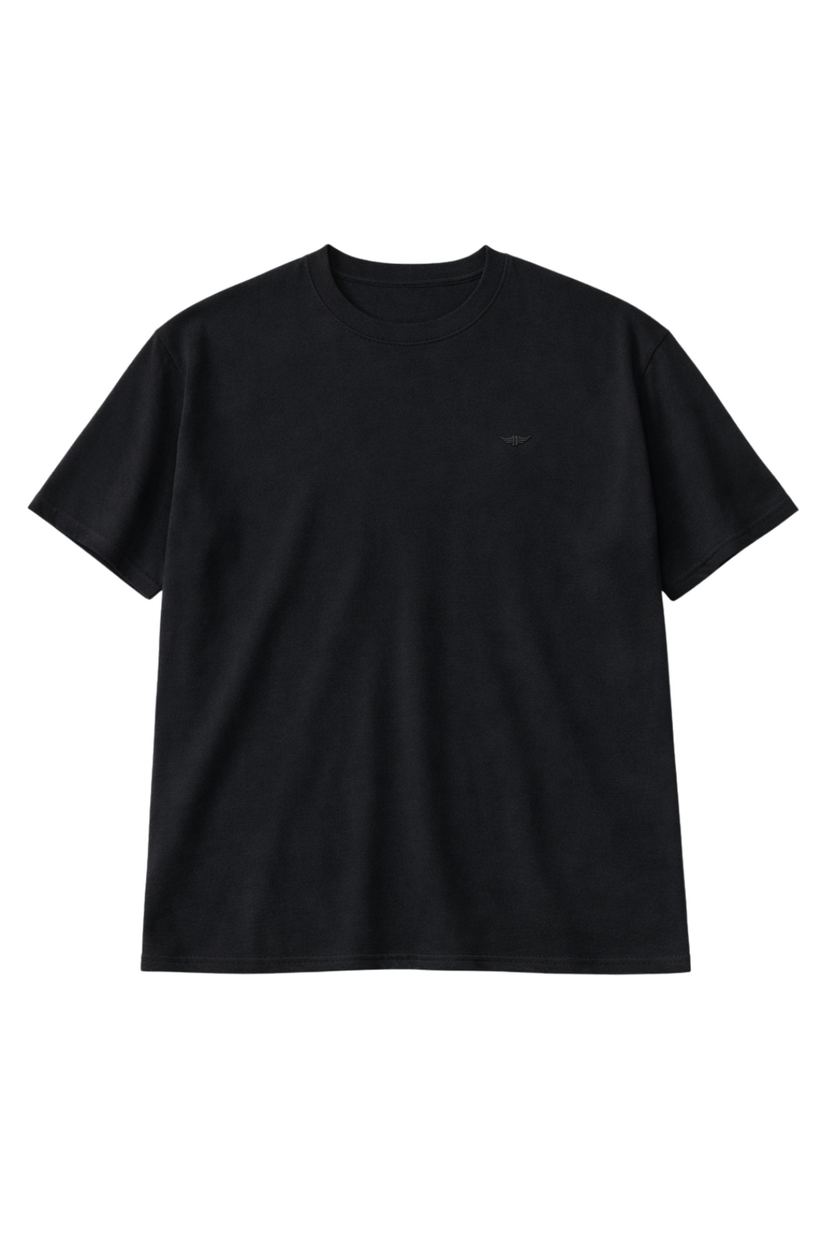 BattalModa Erkek Büyük Beden Siyah Basic Kısa Kollu Tişört 3XL-4XL-5XL-6XL-7XL-8XL görsel 3