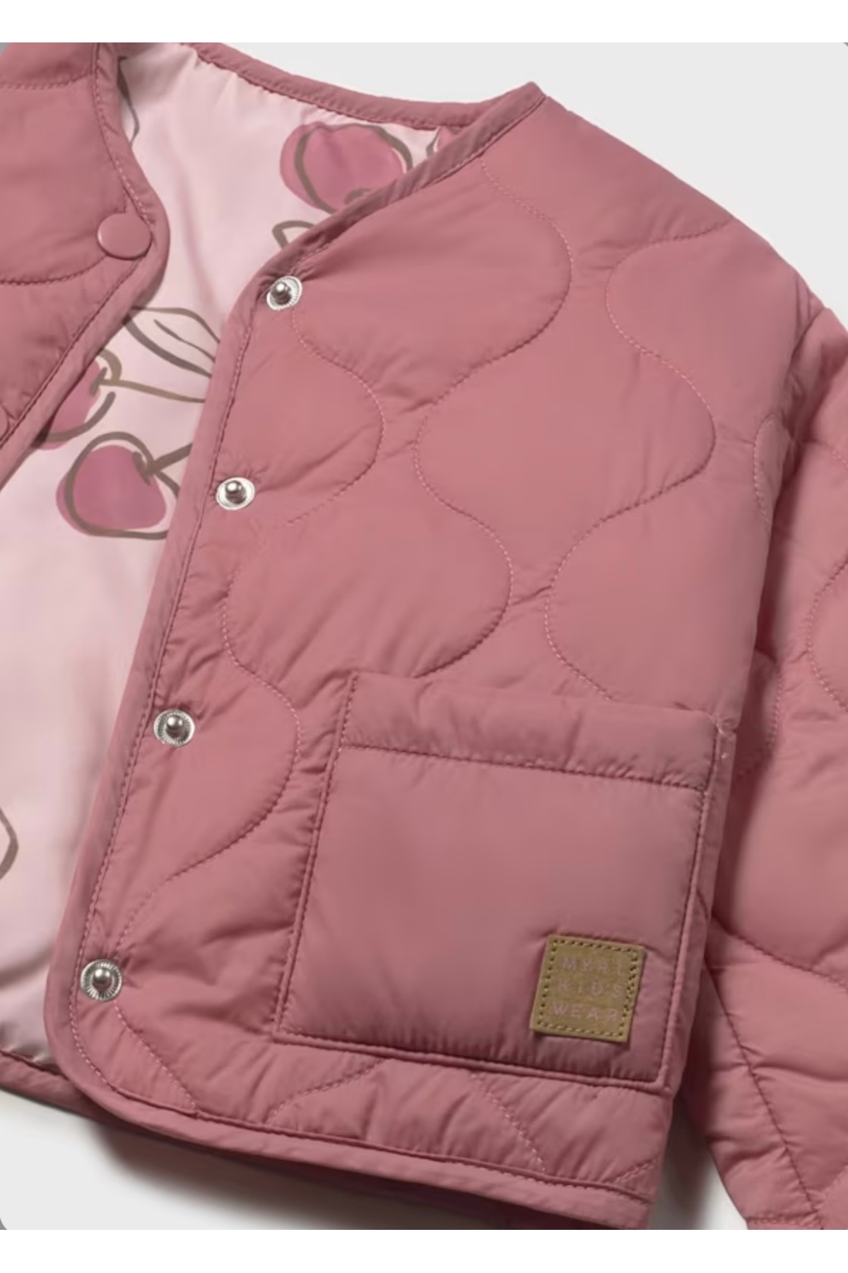 Mayoral LİMİ kız bebek & çocuk çift taraflı baskılı kapitone rüzgarlık yağmurluk fotoğrafı 5 (önizleme)