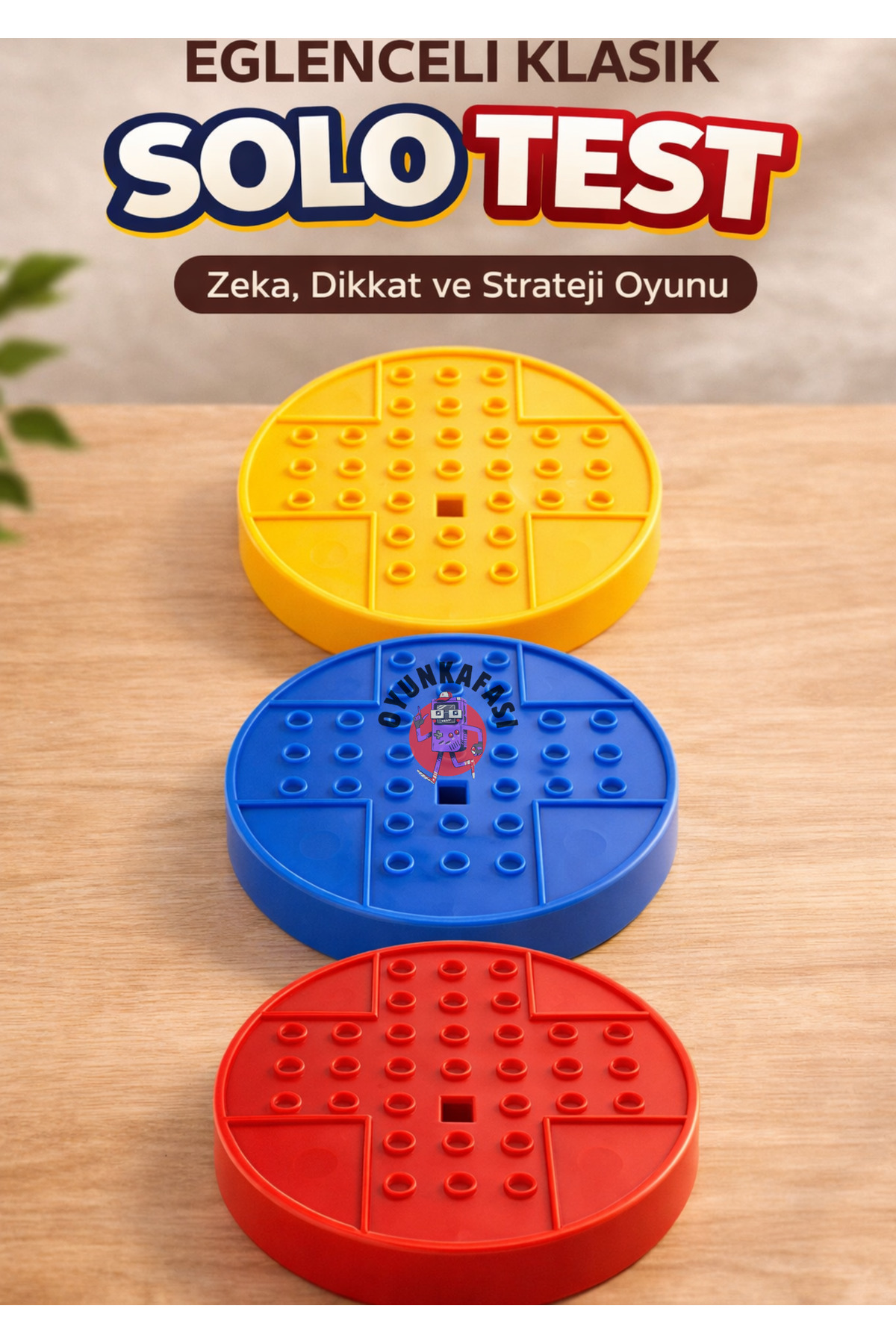 OYUNKAFASI 6 Adet Renkli Solo Test Zeka Oyunu | Akıl, Dikkat ve Strateji Oyuncağı fotoğrafı 3 (önizleme)